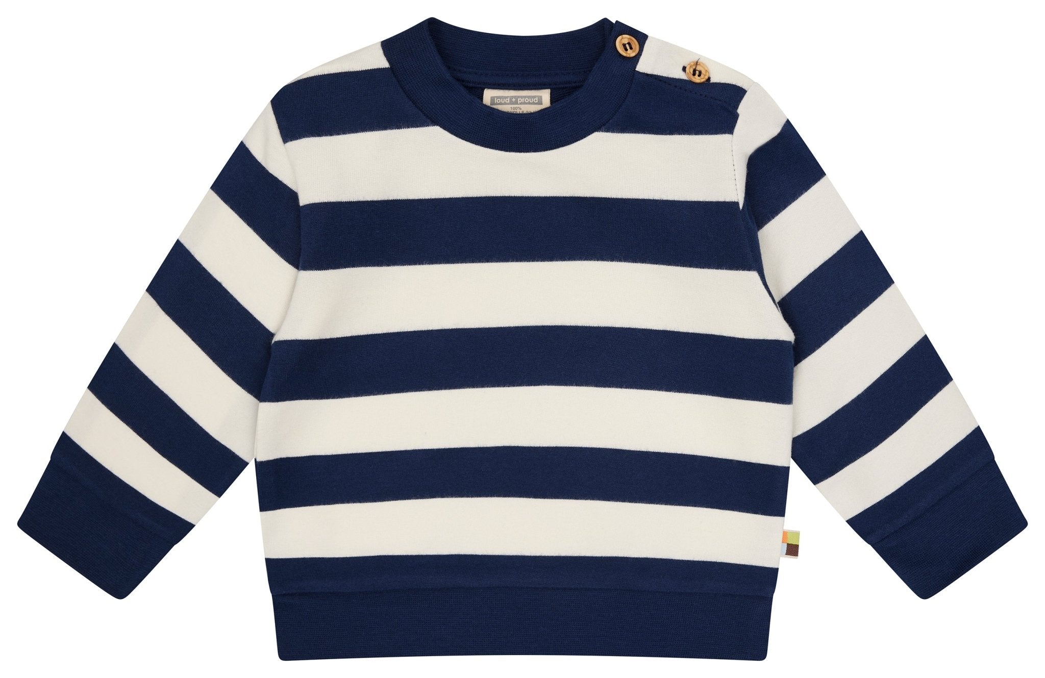 Sweatshirt mit Blockstreifen - loud + proud - 1206-ul-62/68