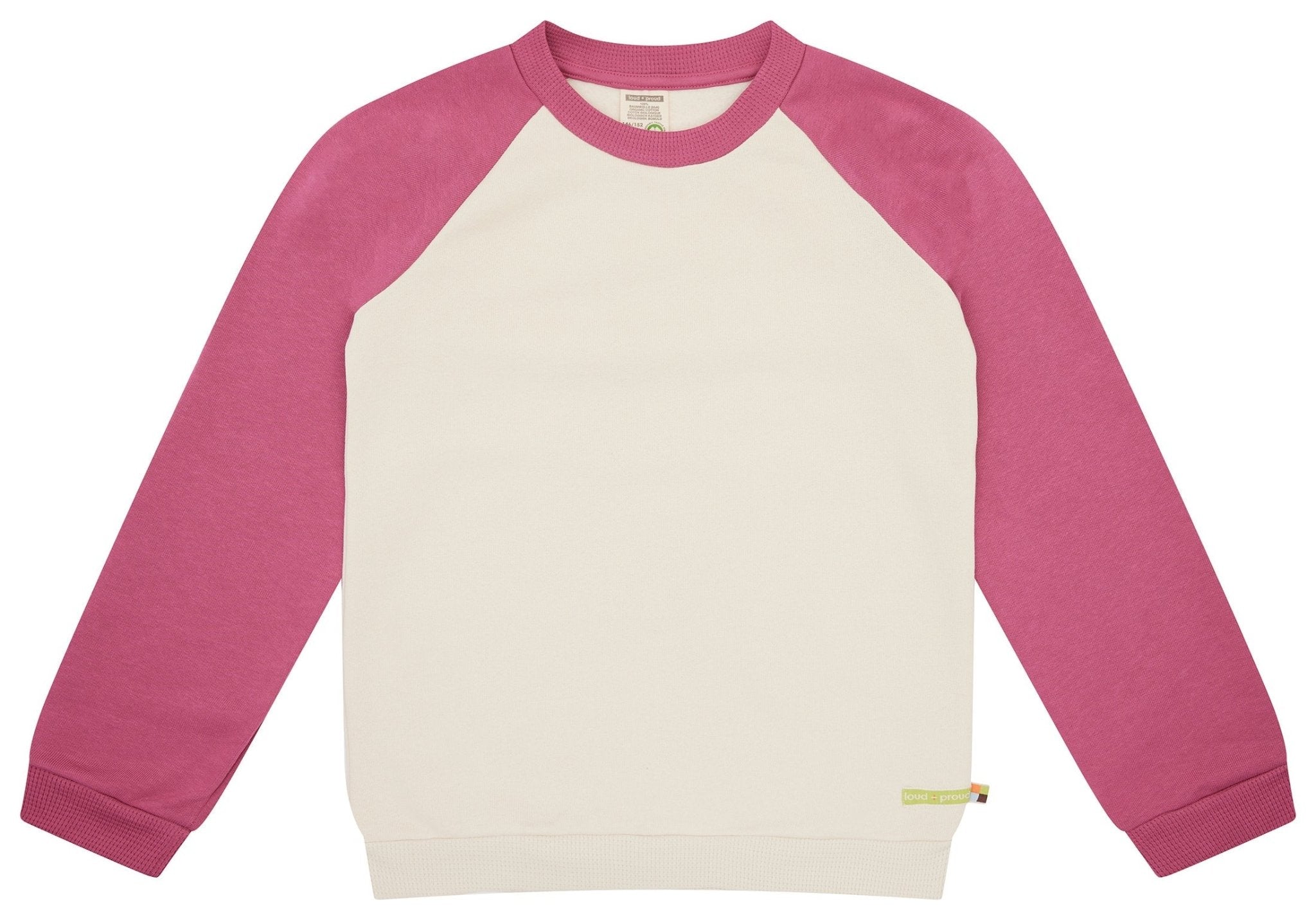 Sweatshirt mit Raglanärmeln - loud + proud - 1160K - van/woo - 134/140