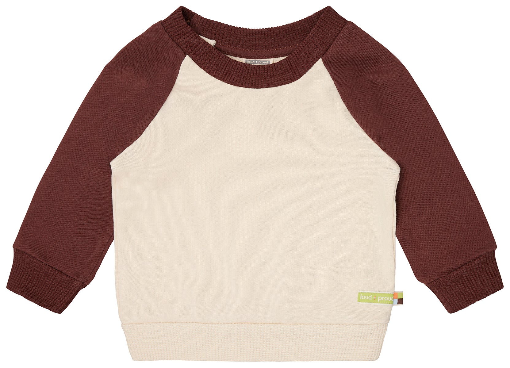 Sweatshirt mit Raglanärmeln - loud + proud - 1160 - van/woo - 62/68