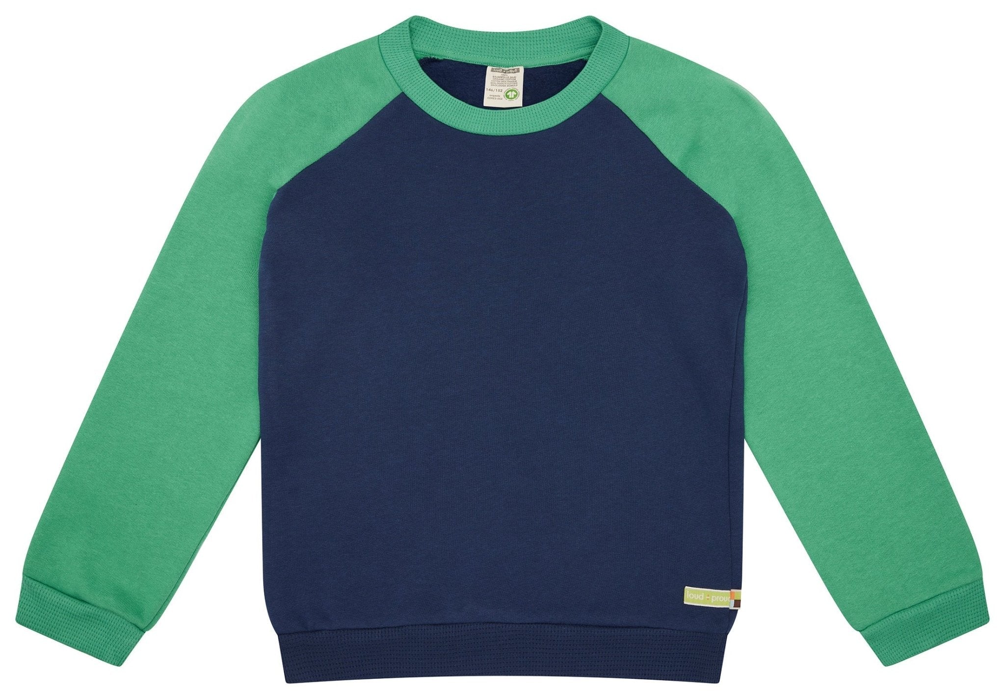 Sweatshirt mit Raglanärmeln - loud + proud - 1160K - ul/pla - 134/140