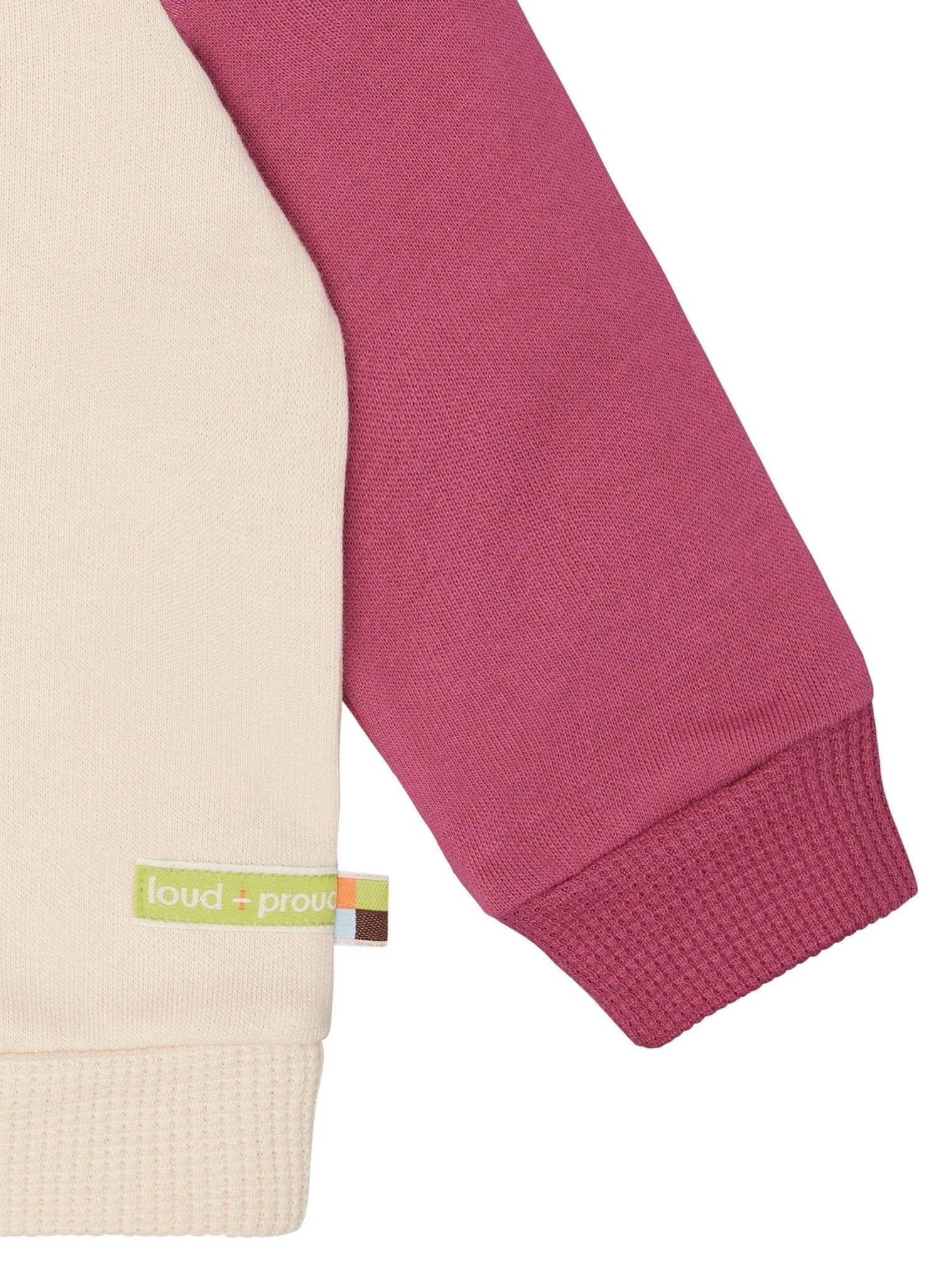 Sweatshirt mit Raglanärmeln - loud + proud - 1160 - van/rou - 62/68