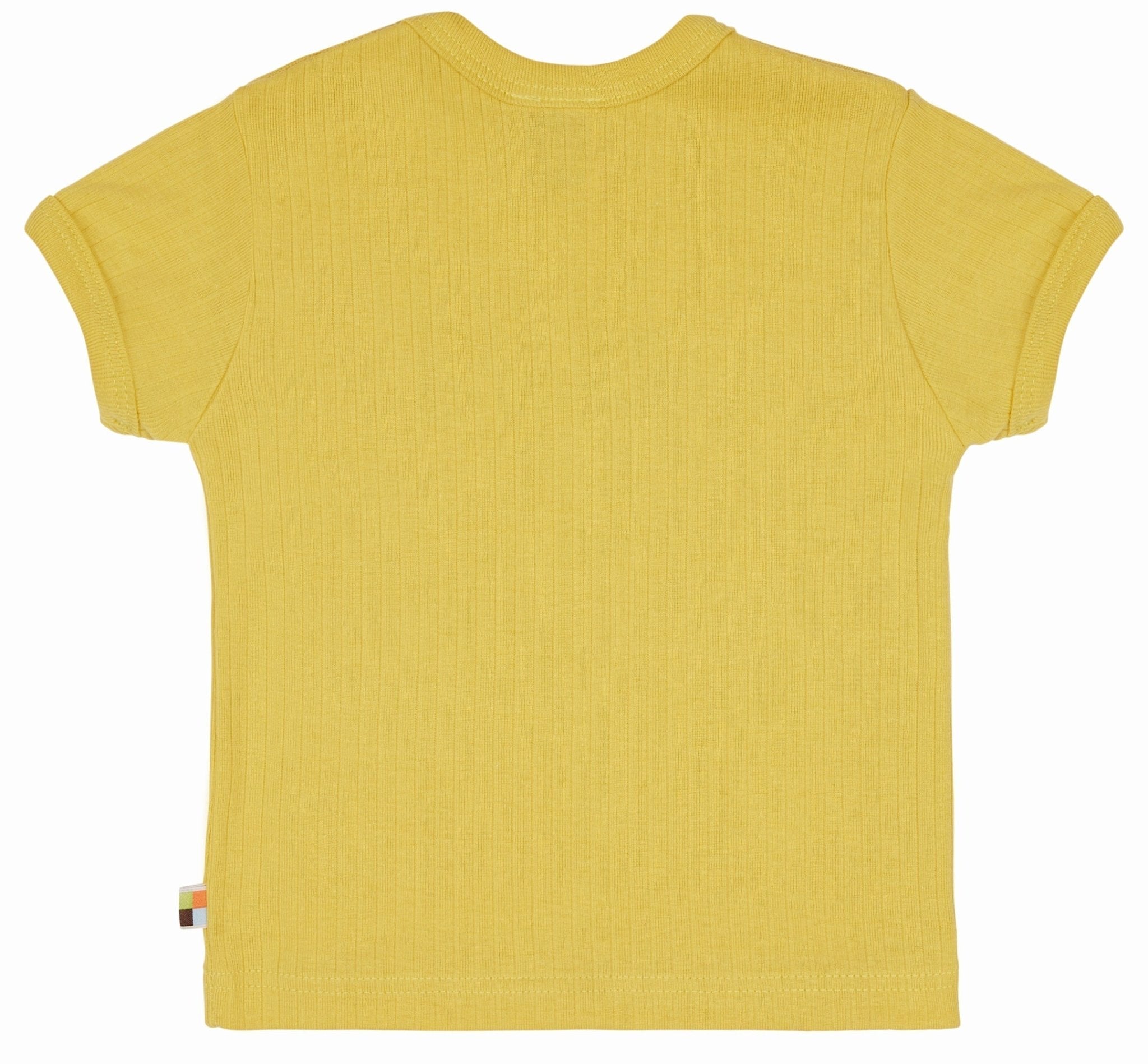 T-Shirt Derby Rib mit Druck - loud + proud - 1120 - gol - 62/68