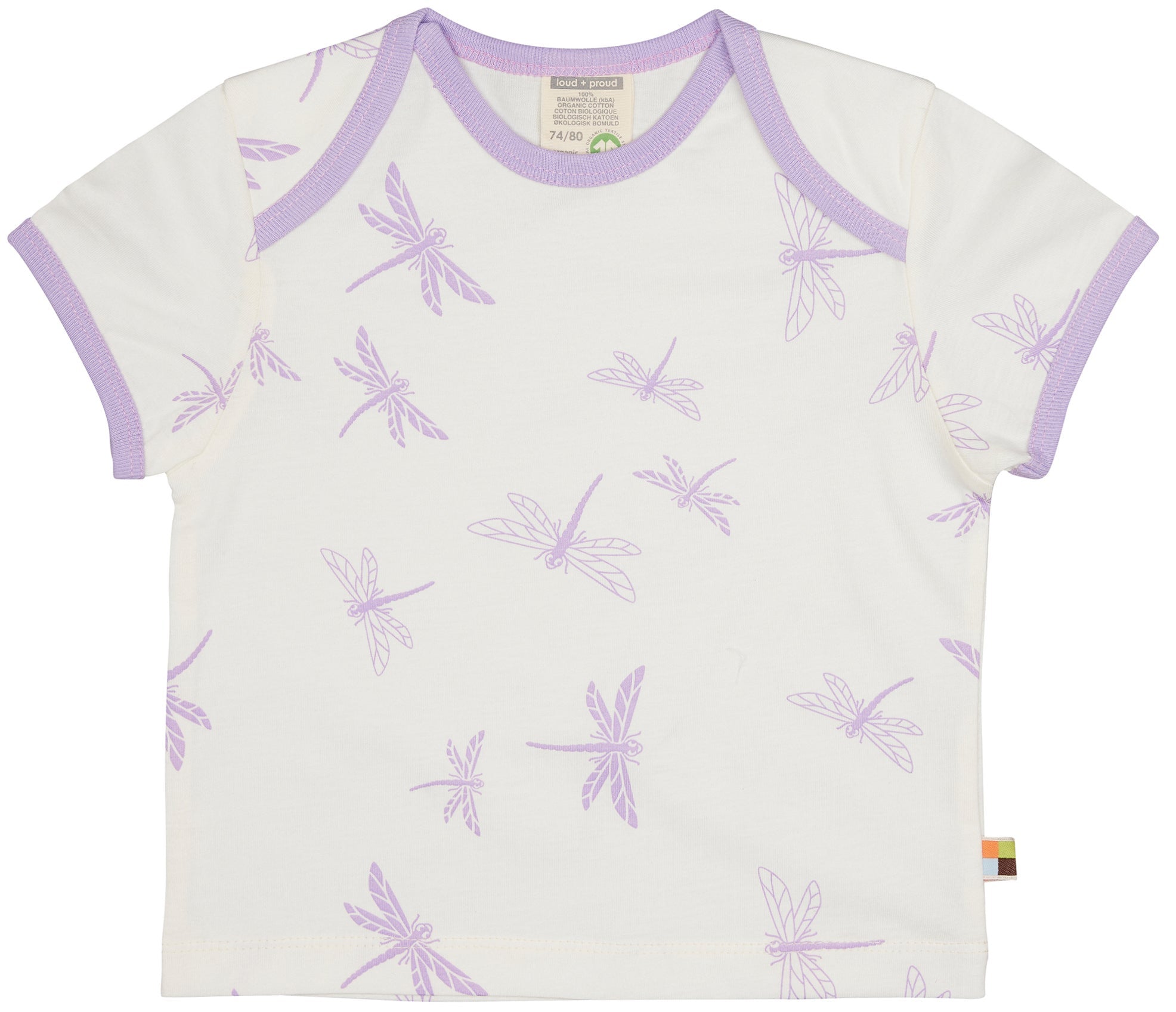 T-Shirt Druck - loud + proud - 1140 - lil - 62/68