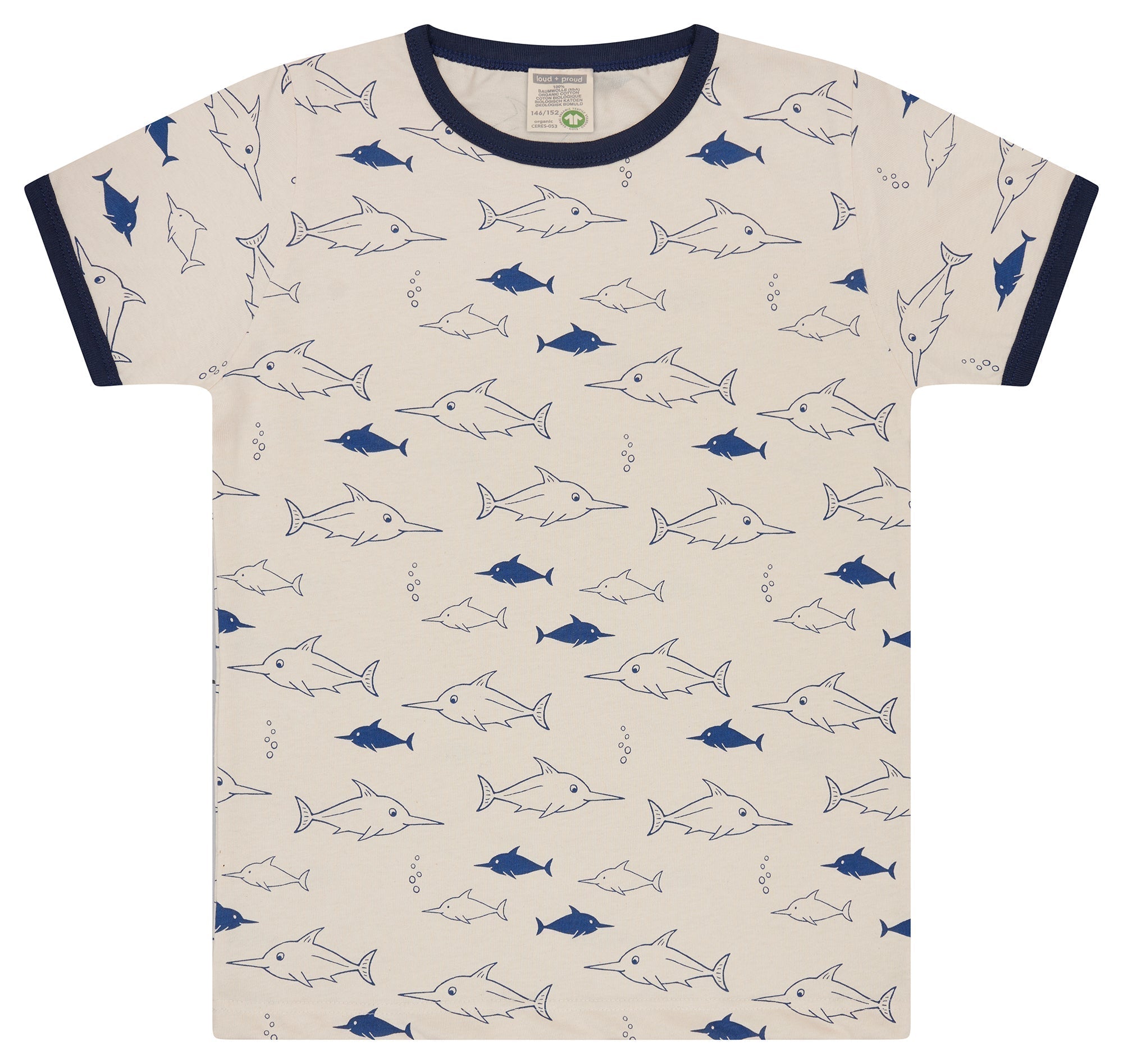 T-Shirt Druck - loud + proud - 1174K - ul - 134/140