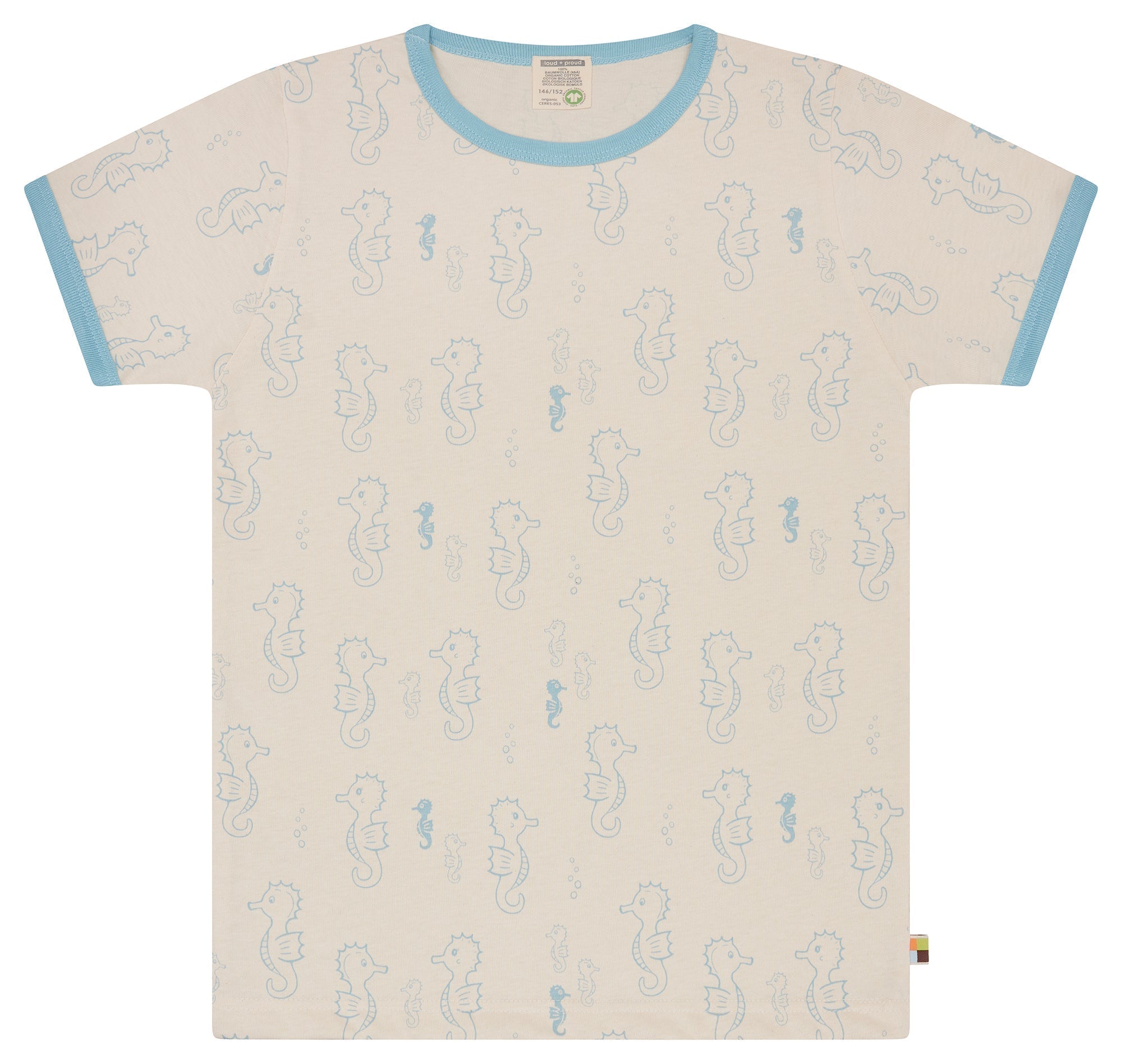 T-Shirt Druck - loud + proud - 1174K - air - 134/140