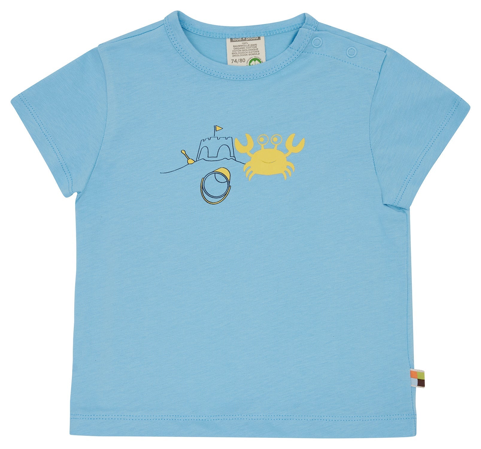 T-Shirt Druck - loud + proud - 1186 - air - 62/68