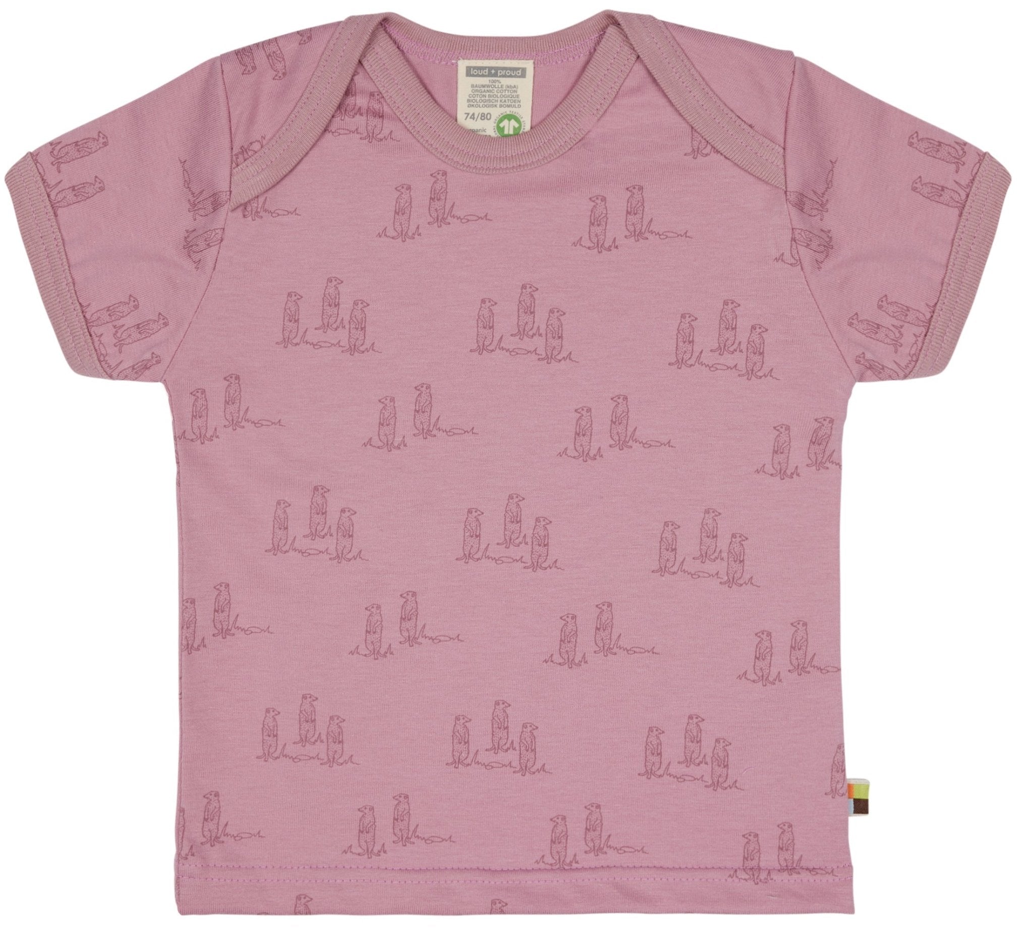 T-Shirt Druck - loud + proud - 1124 - ast - 62/68