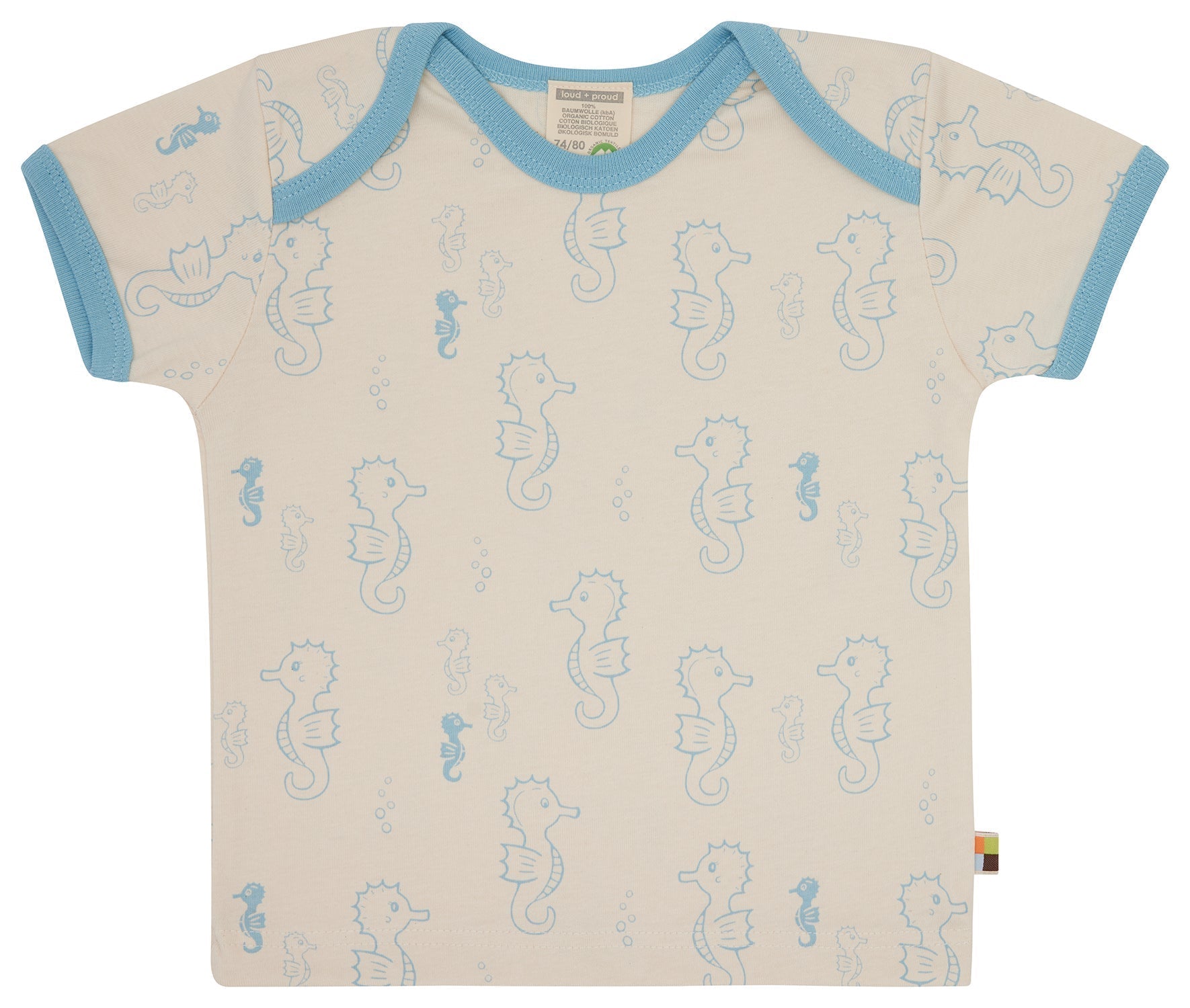 T-Shirt Druck - loud + proud - 1174 - air - 62/68