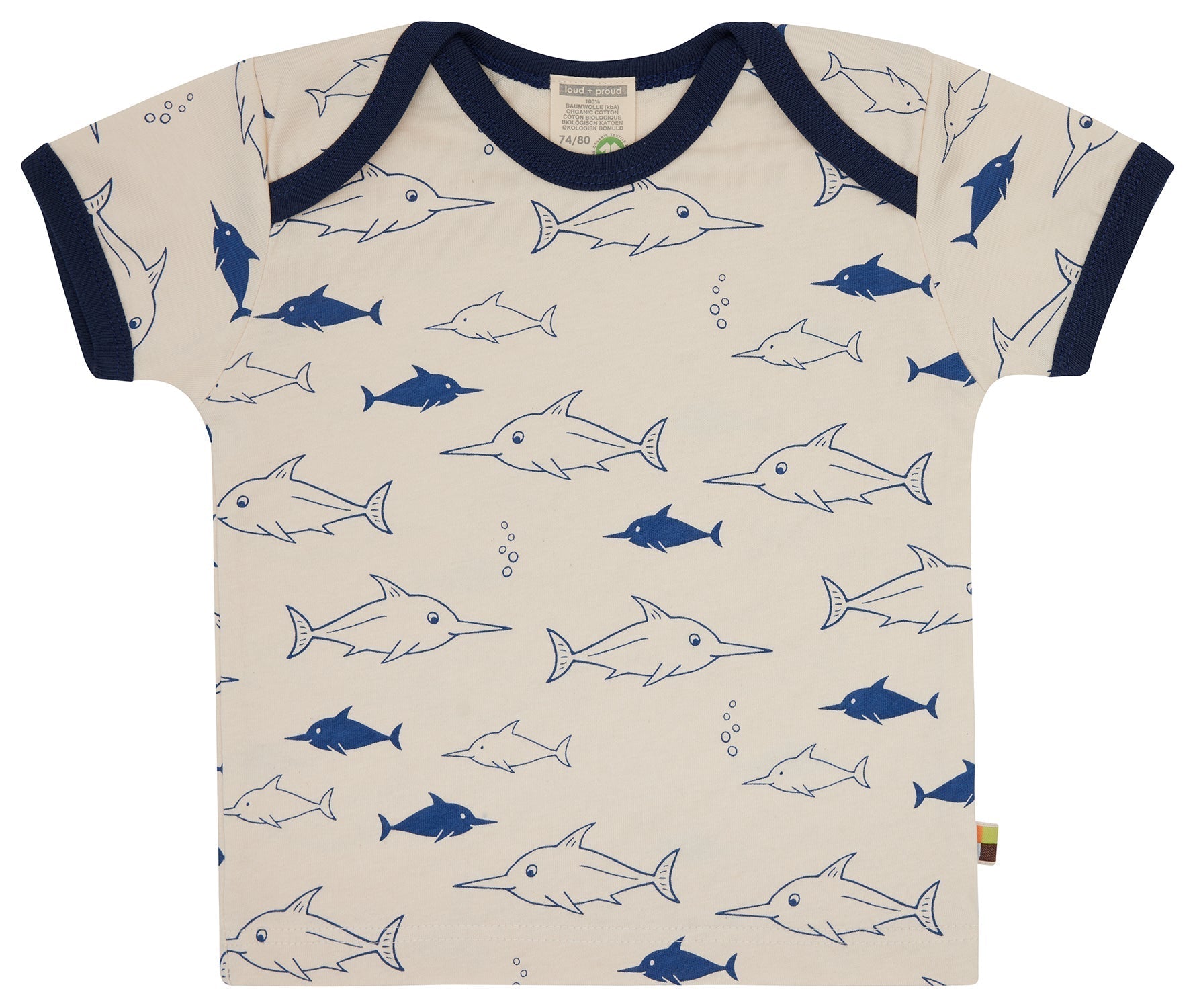 T-Shirt Druck - loud + proud - 1174 - ul - 62/68