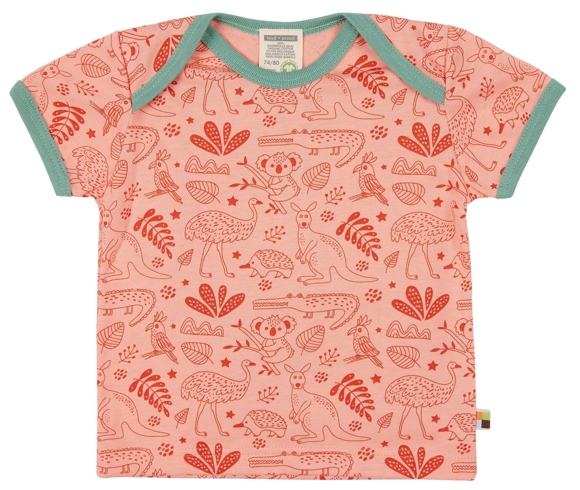 - T-Shirt Druck - loud + proud - 1093-pea-62/68