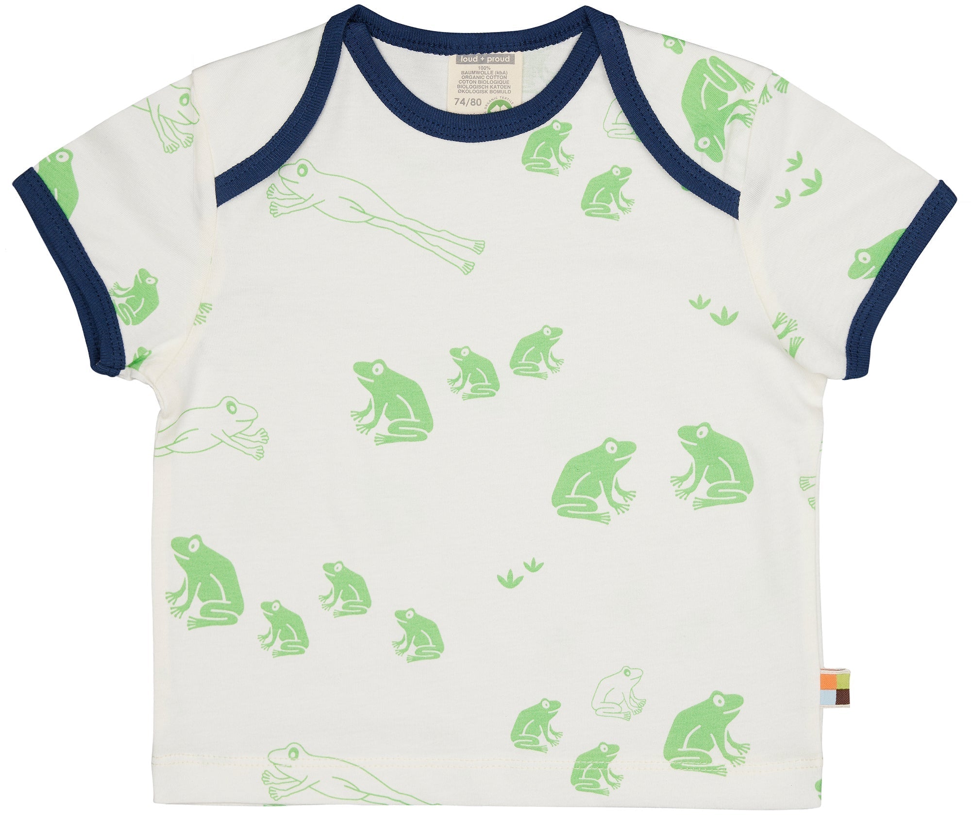 T-Shirt Druck - loud + proud - 1140 - op - 62/68