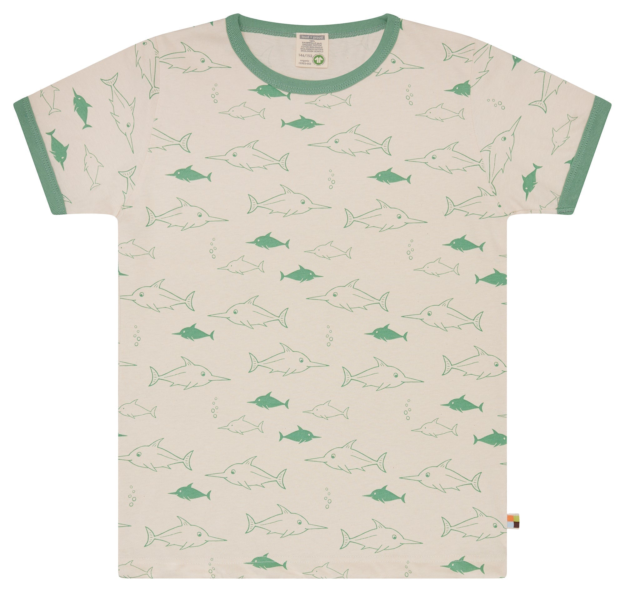 T-Shirt Druck - loud + proud - 1174K - bam - 134/140