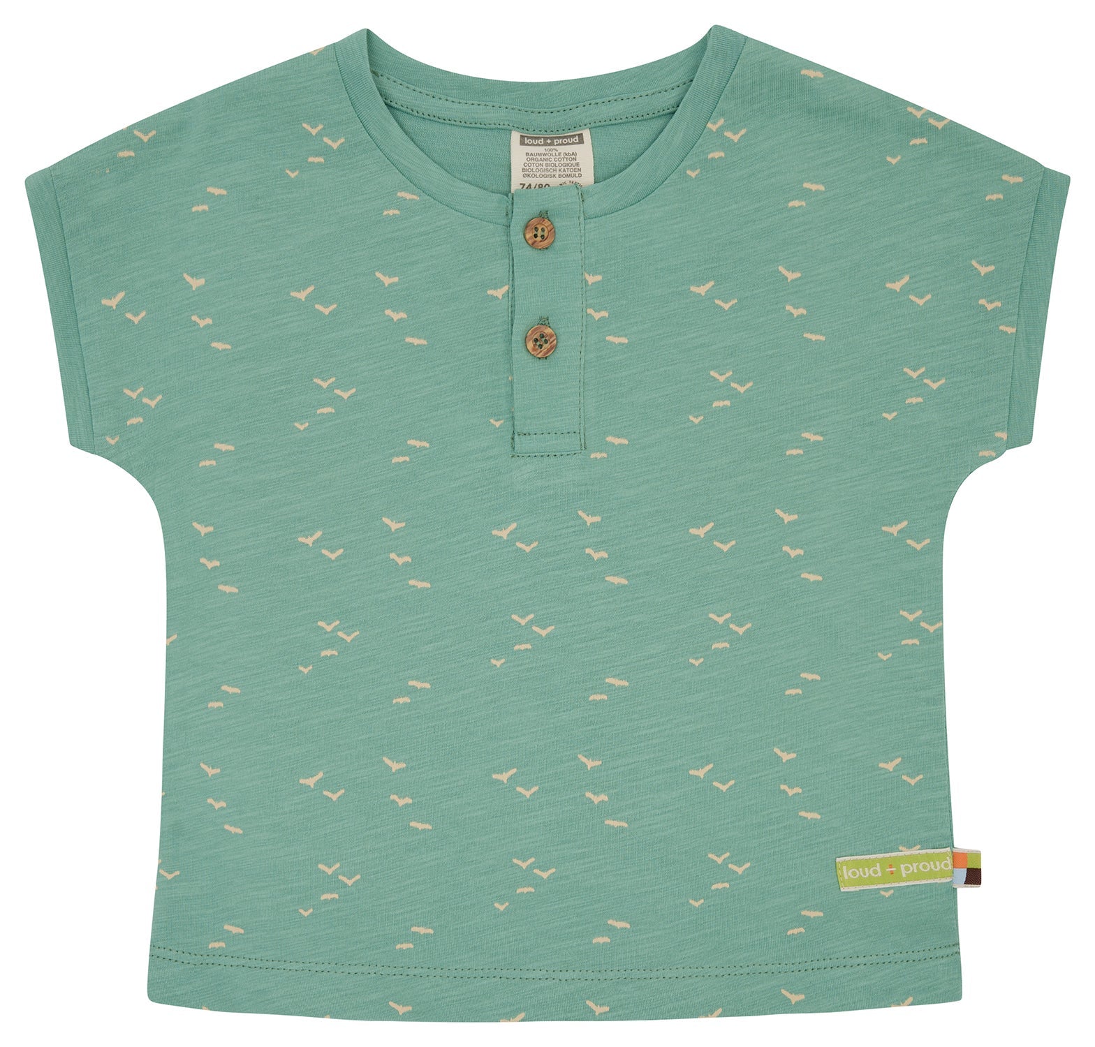 T-Shirt Slub Jersey - loud + proud - 1181 - bam - 62/68