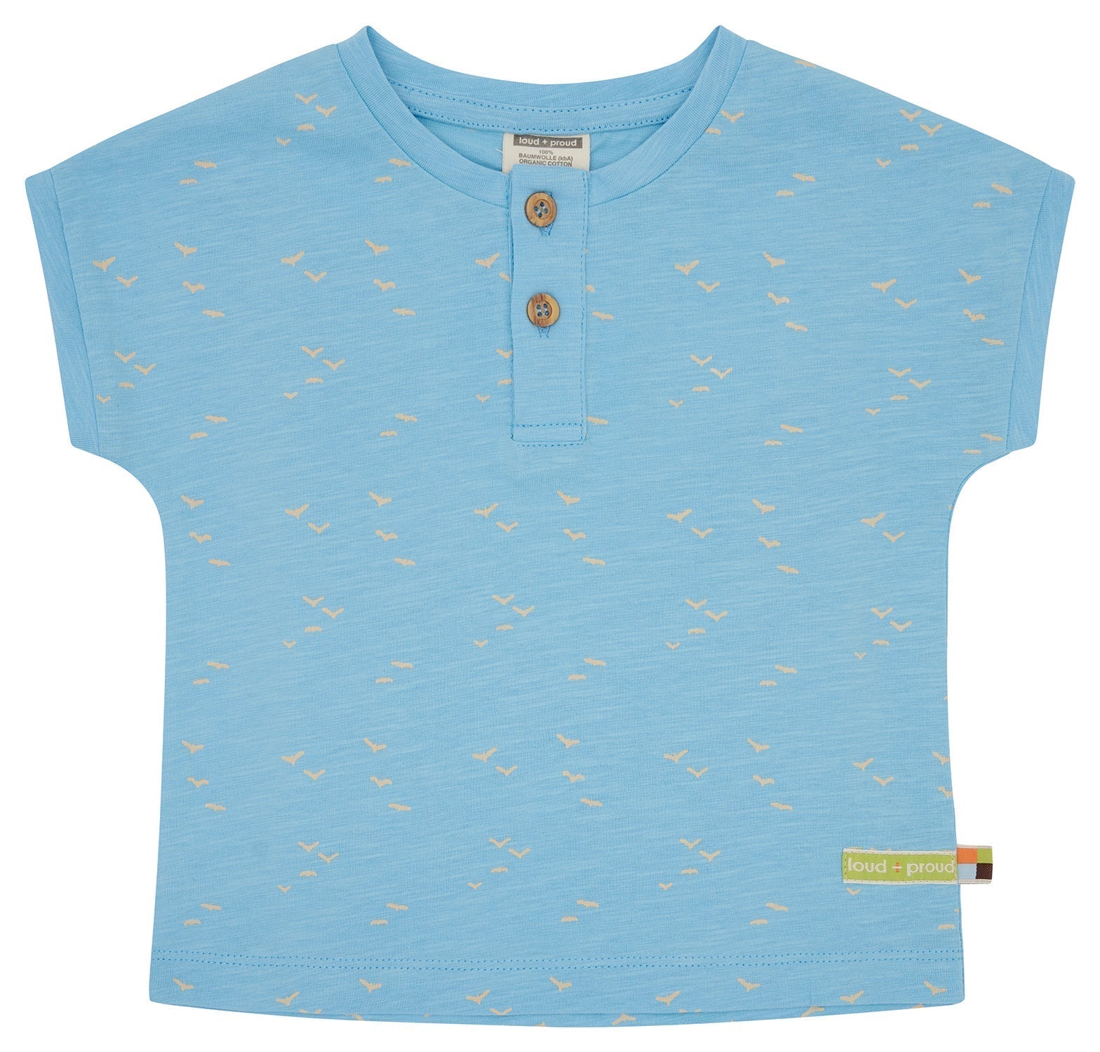 T-Shirt Slub Jersey - loud + proud - 1181 - air - 62/68