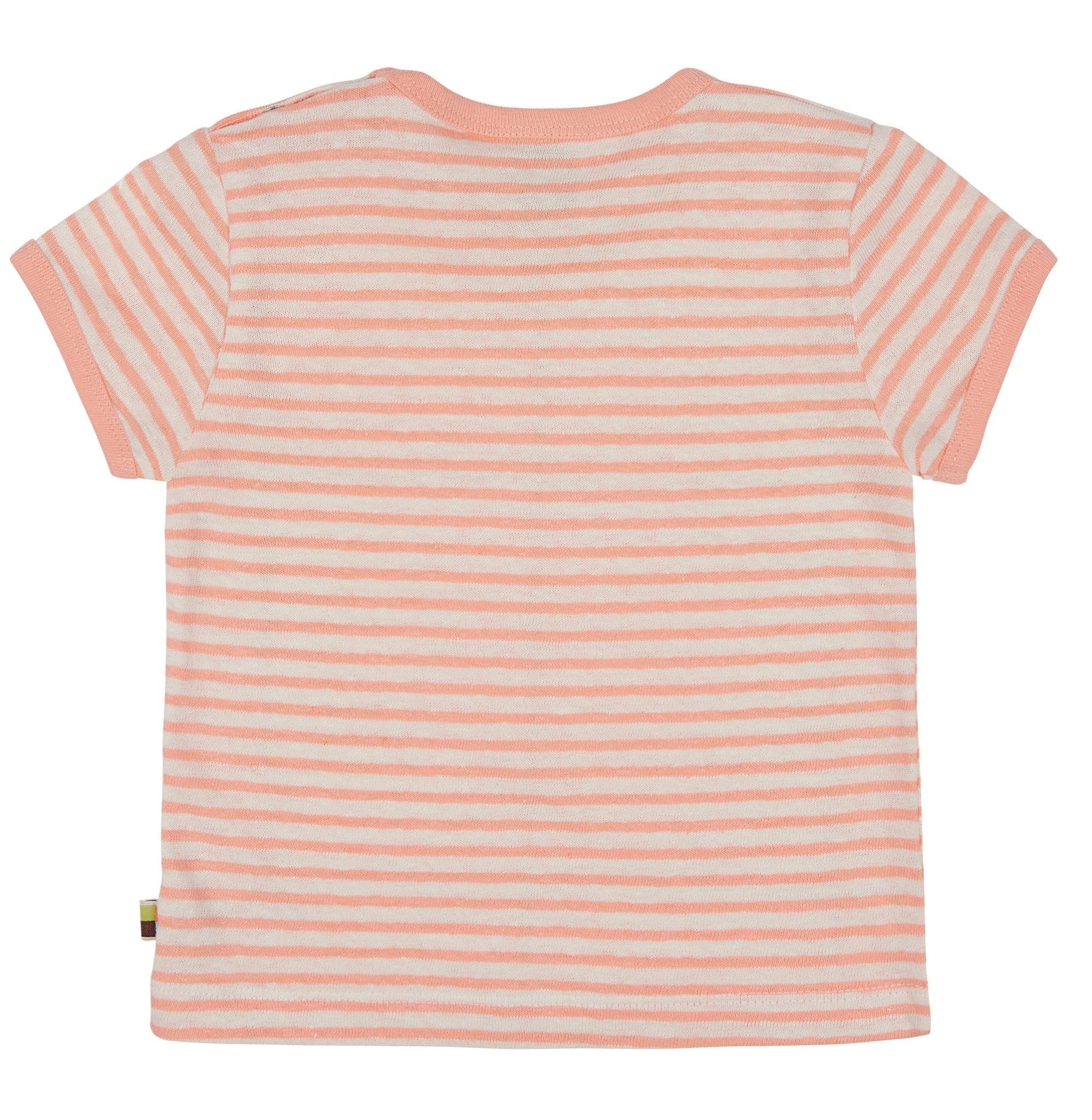 - T-Shirt Streifen mit Leinen - loud + proud - 1091-pea-62/68