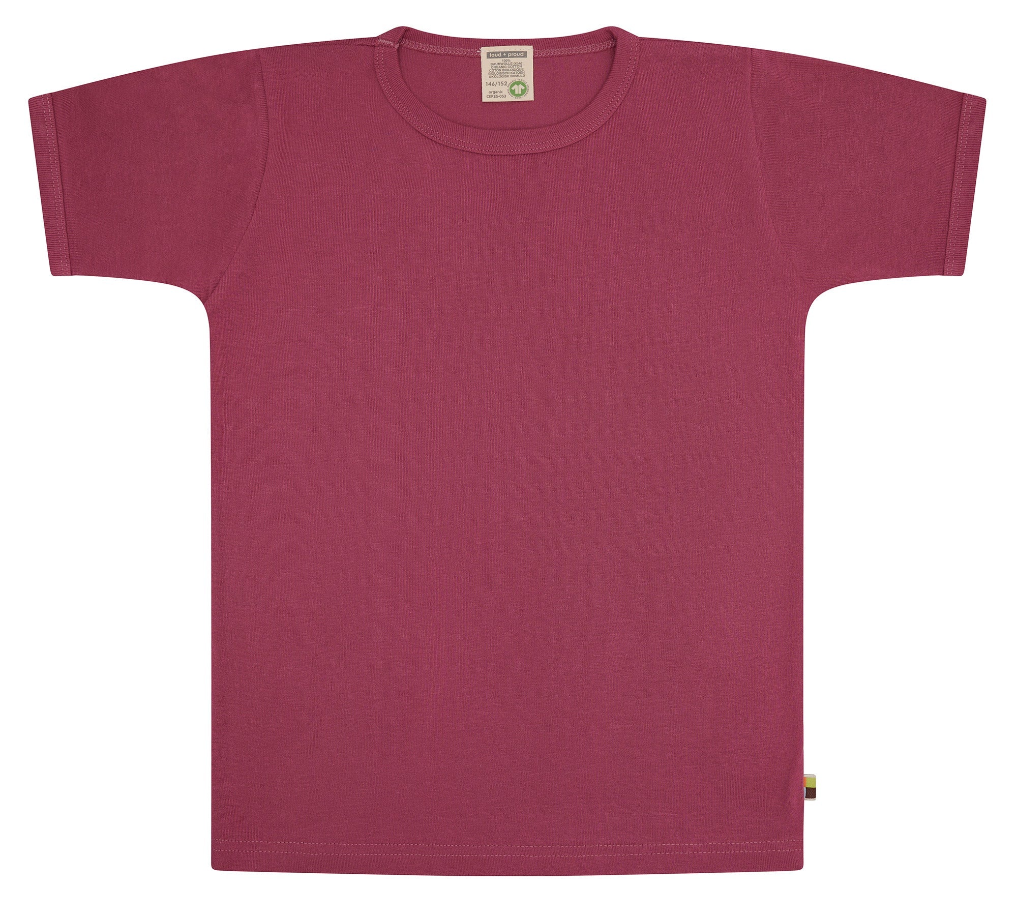 T-Shirt uni - loud + proud - 1190K - rou - 134/140