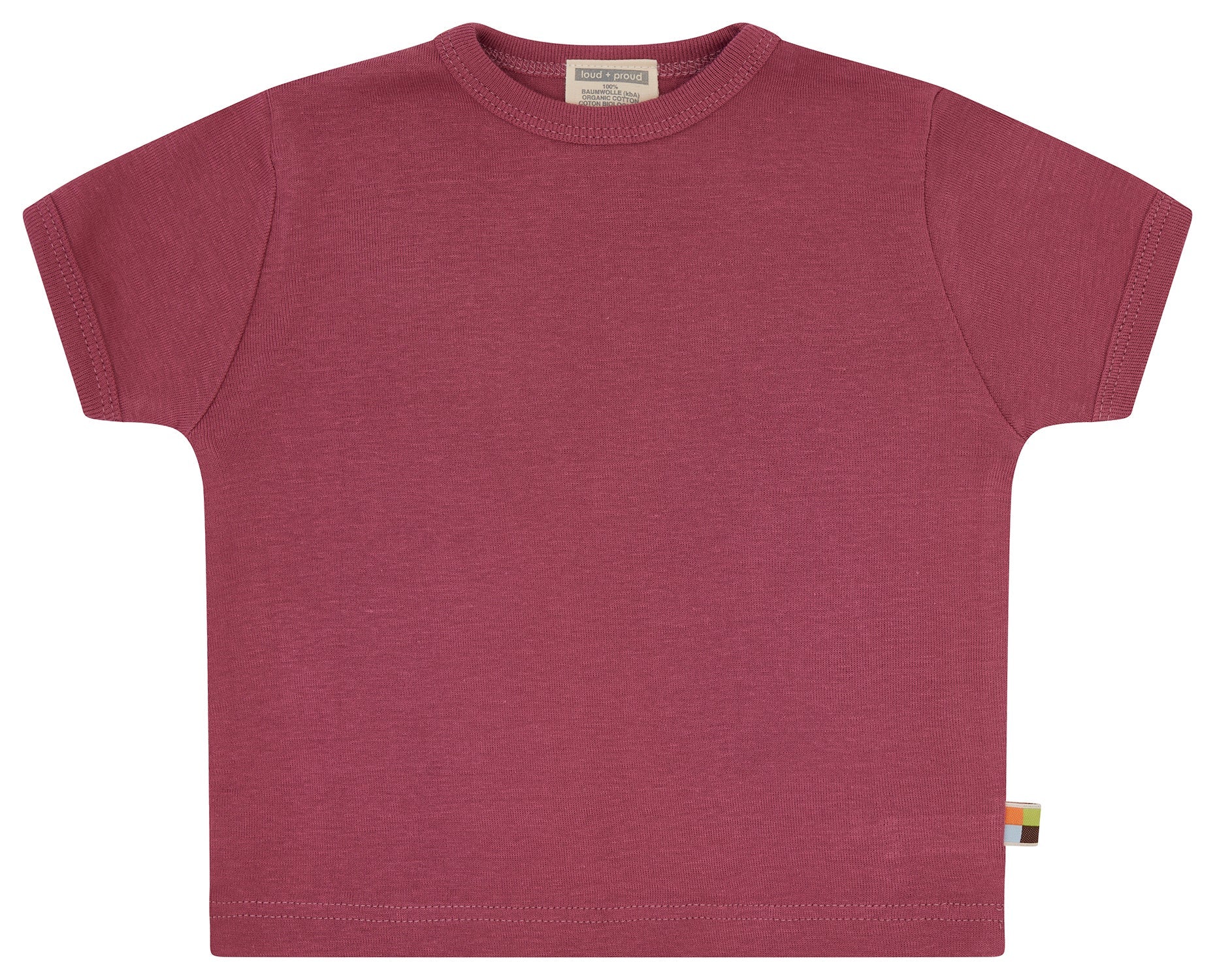 T-Shirt uni - loud + proud - 1190 - rou - 62/68