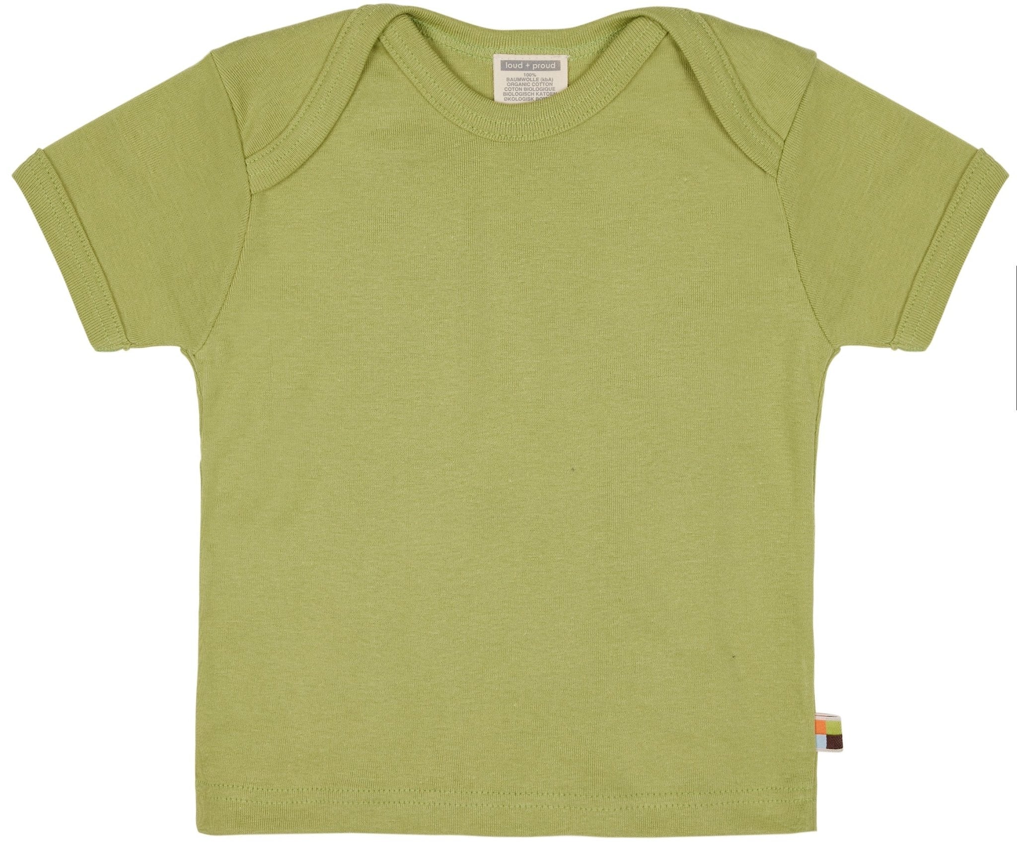 T-Shirt uni - loud + proud - 1116 - avo - 62/68