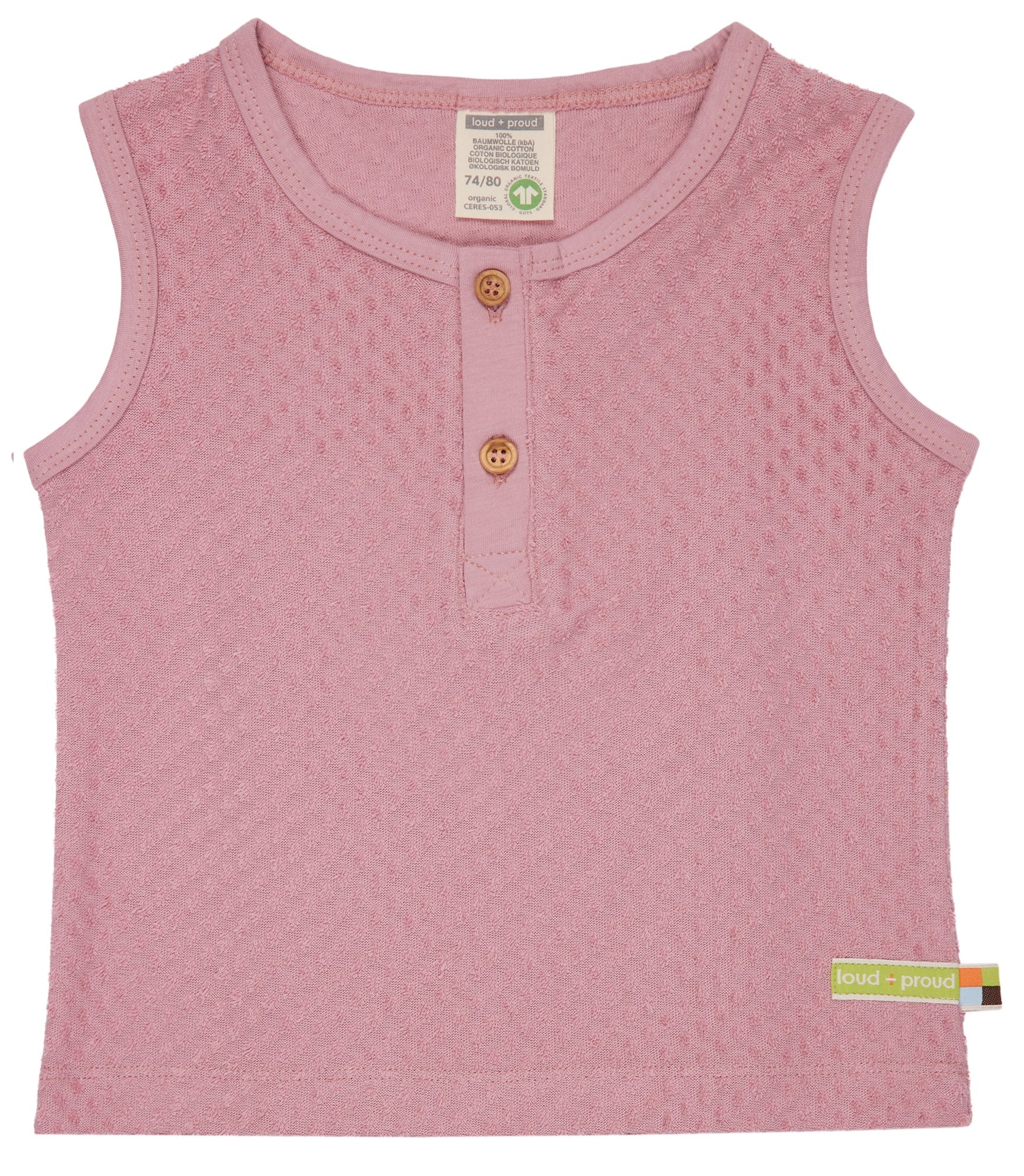 Top aus Frottee mit Punkten - loud + proud - 1126 - ast - 62/68