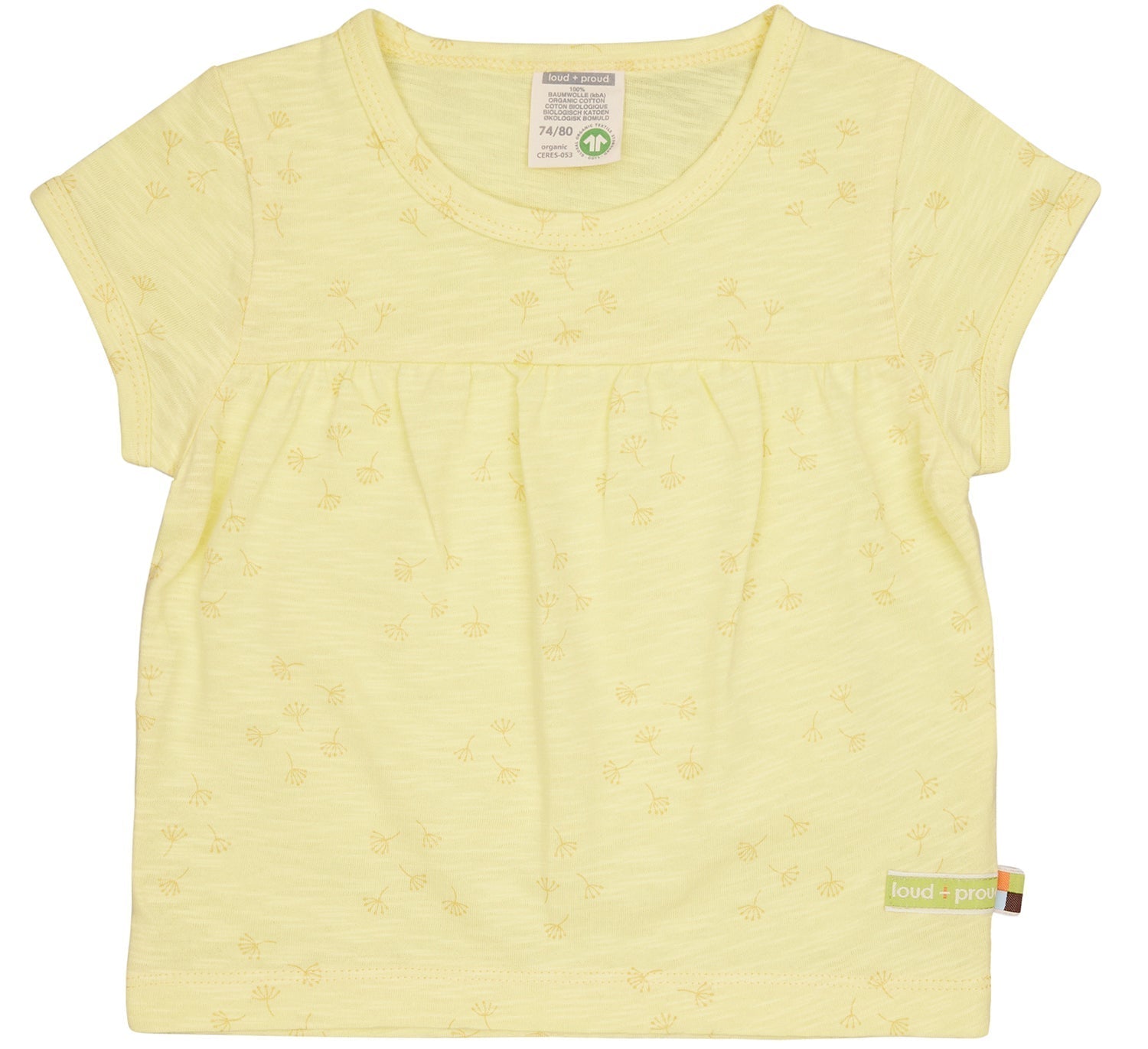 Tunika Slub Jersey mit Druck - loud + proud - 1143 - bl - 62/68