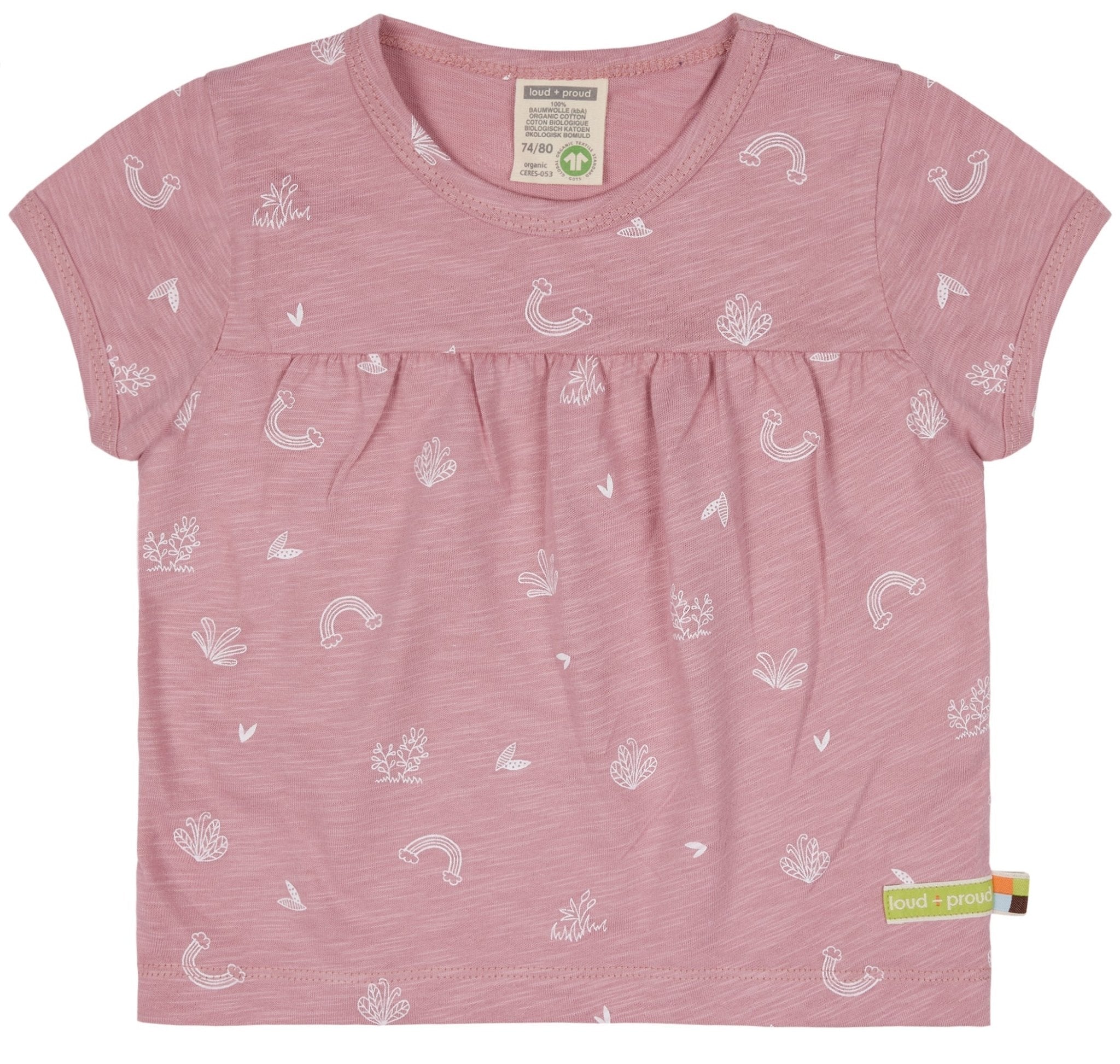 Tunika Slub Jersey mit Druck - loud + proud - 1122 - ast - 62/68