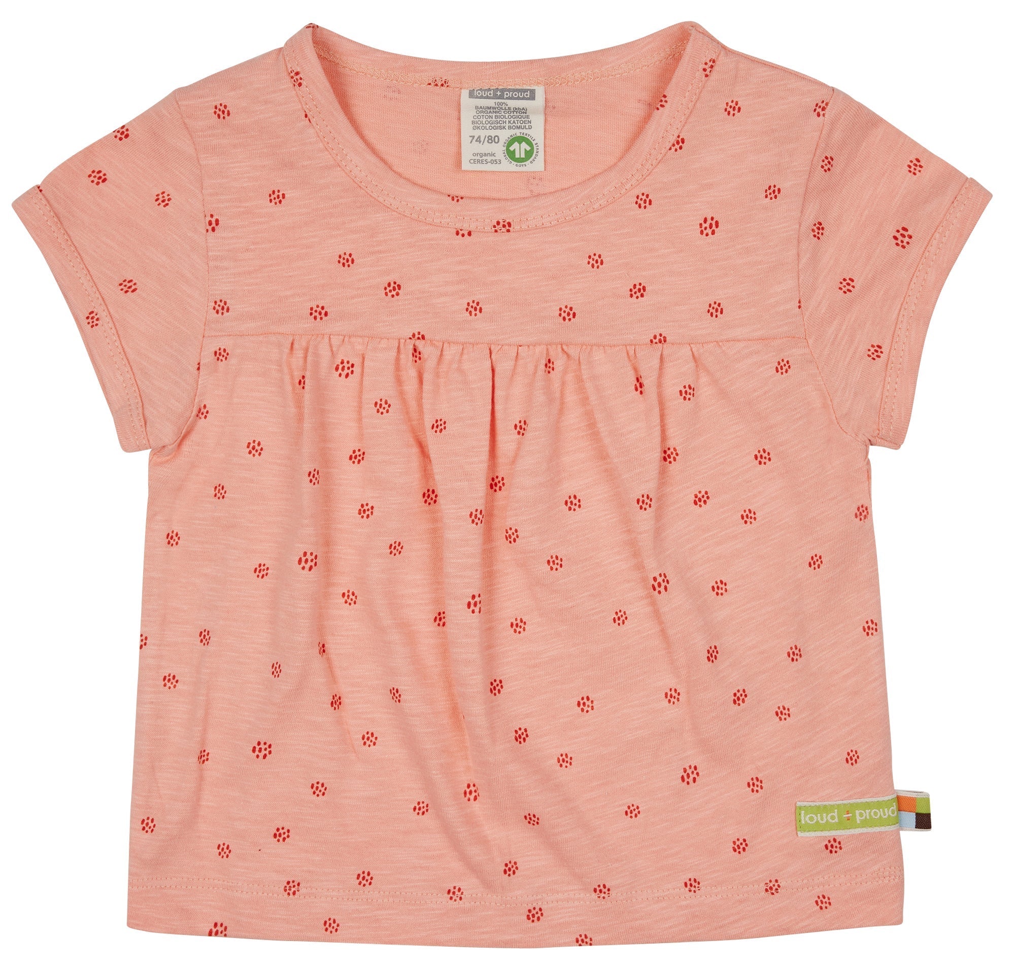 - Tunika Slub Jersey mit Druck - loud + proud - 1098-pea-62/68