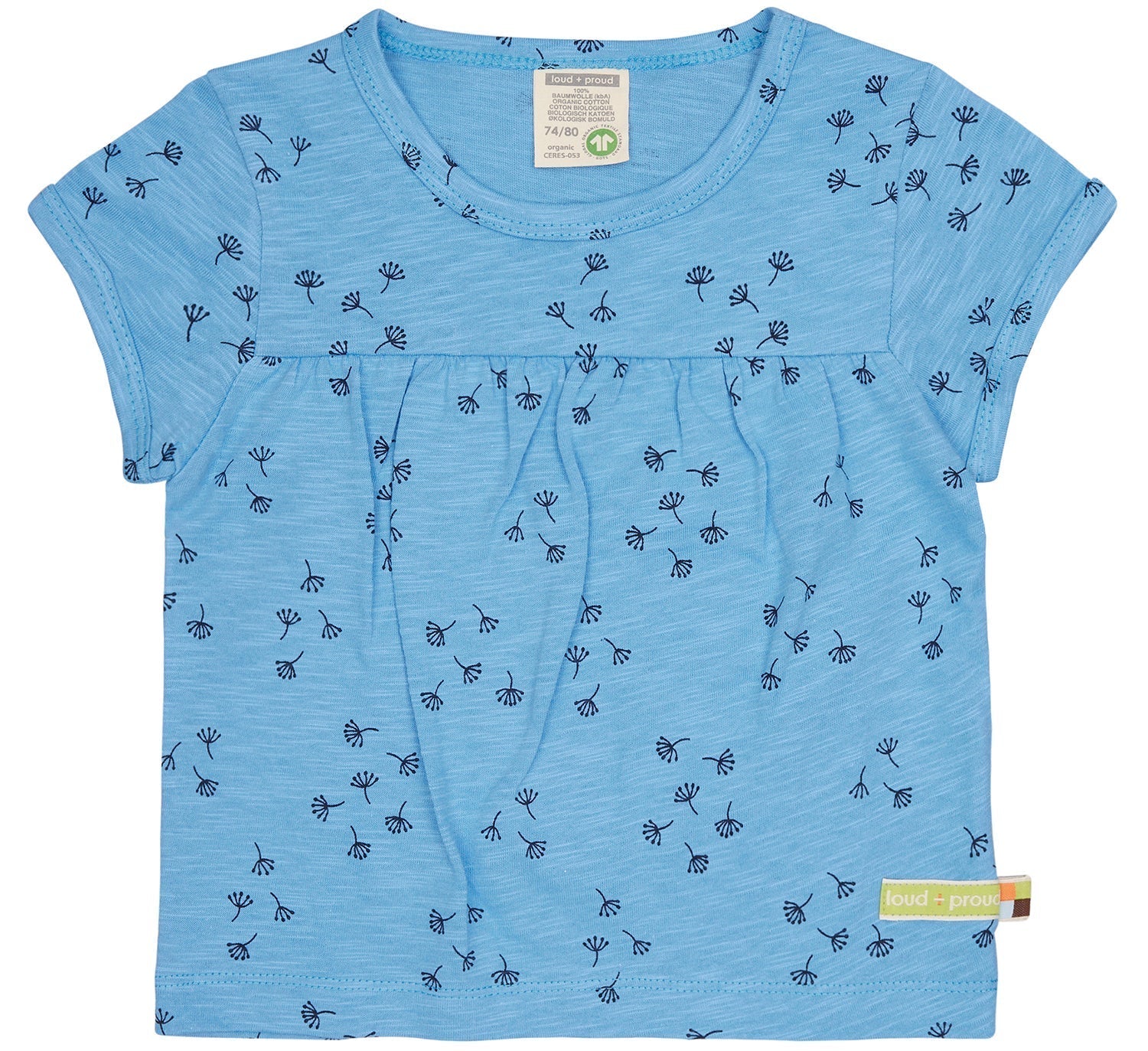 Tunika Slub Jersey mit Druck - loud + proud - 1143 - bas - 62/68