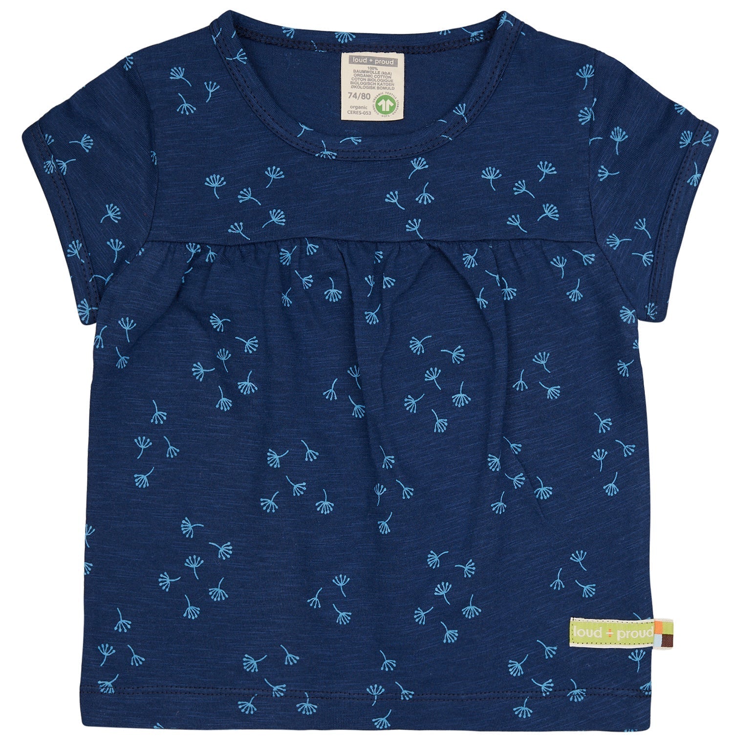 Tunika Slub Jersey mit Druck - loud + proud - 1143 - ul - 62/68