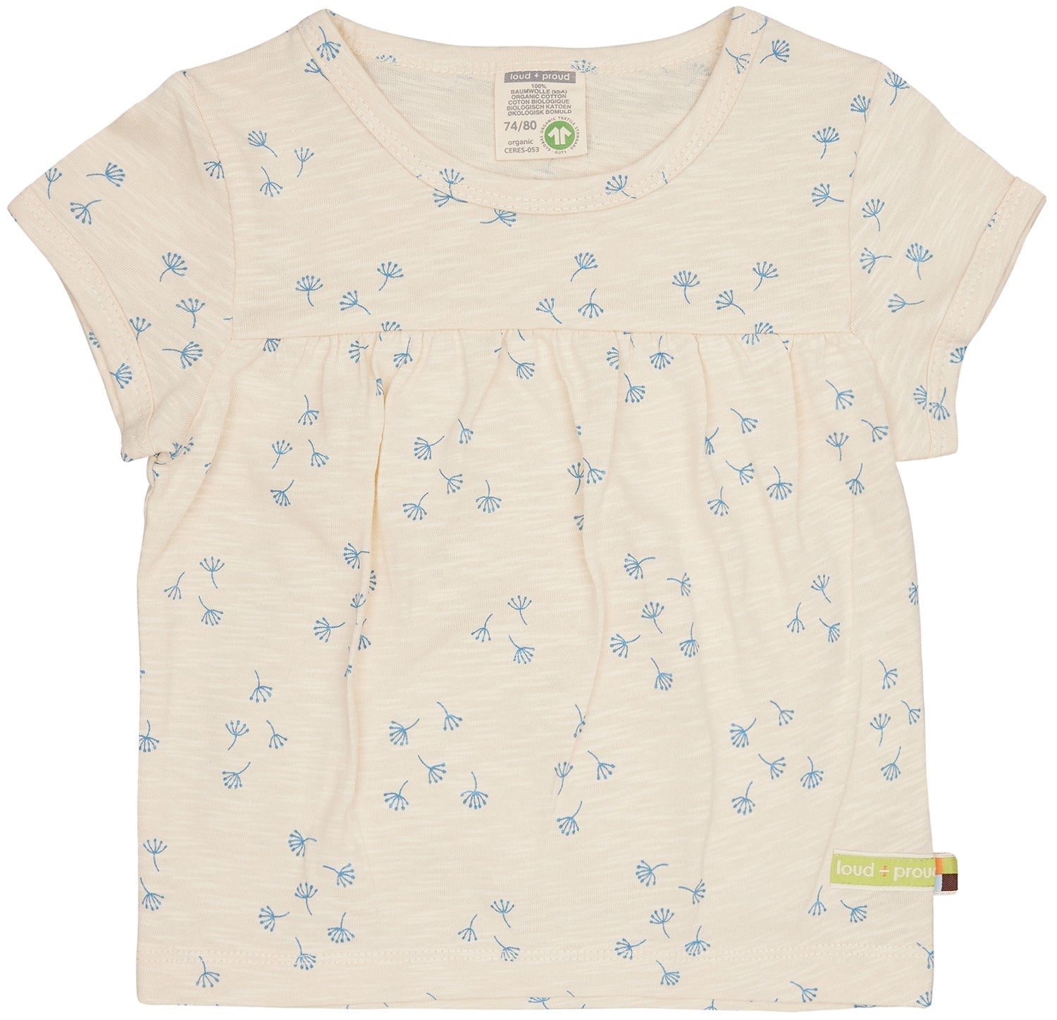 Tunika Slub Jersey mit Druck - loud + proud - 1143 - van - 62/68