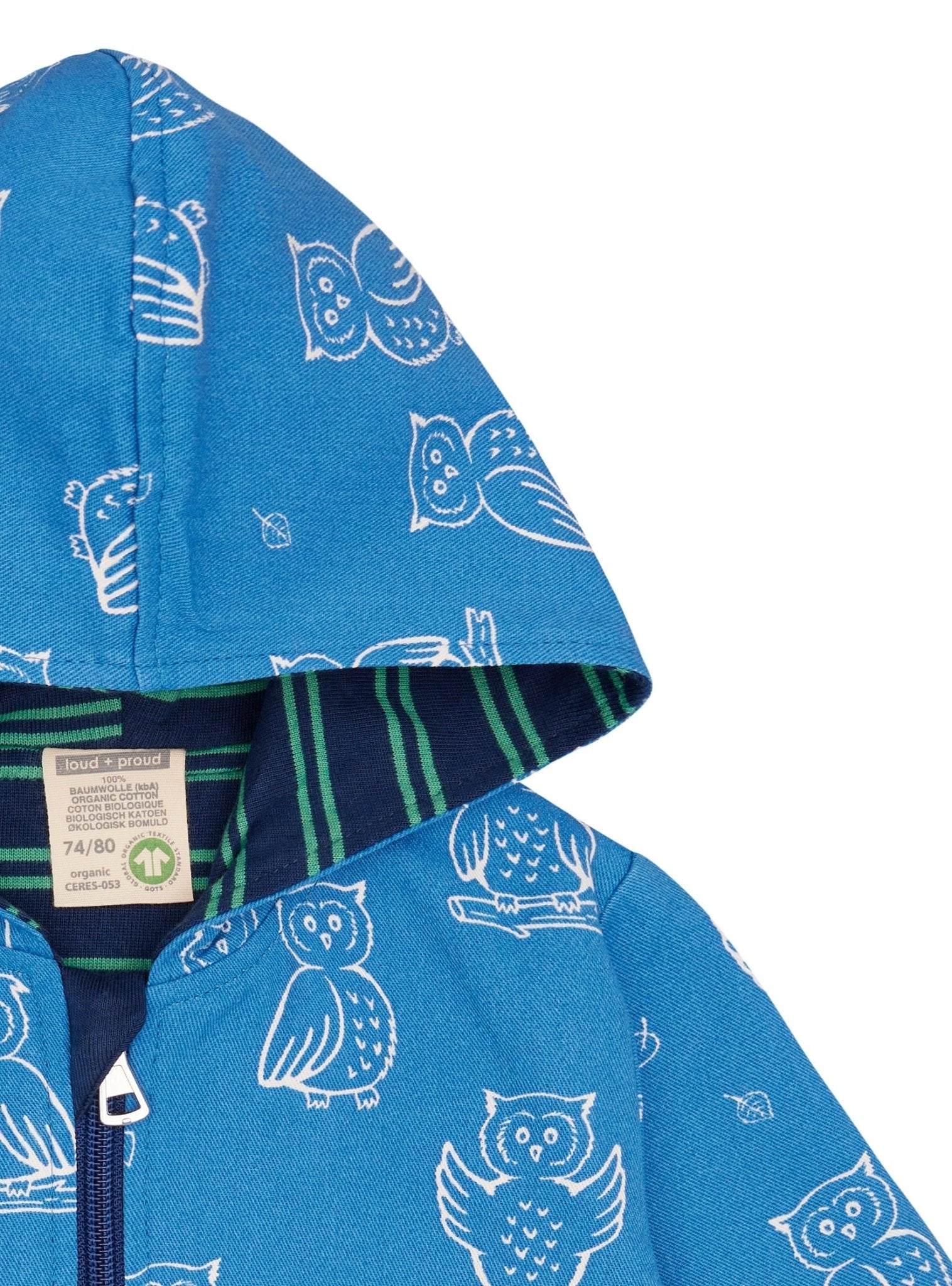 Wasserabweisende Jacke mit Druck - loud + proud - 3144 - azu - 62/68