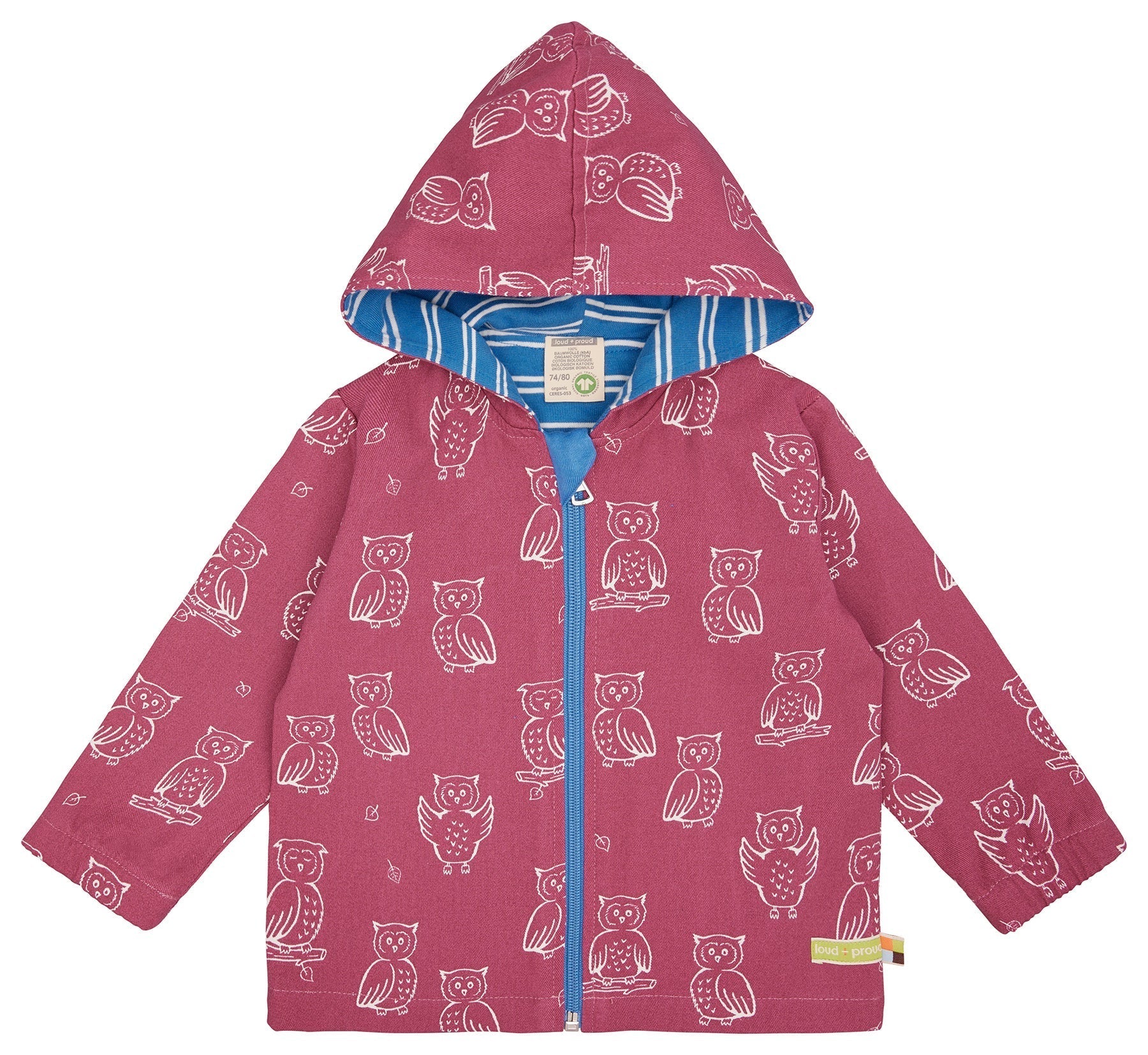 Wasserabweisende Jacke mit Druck - loud + proud - 3144 - rou - 62/68