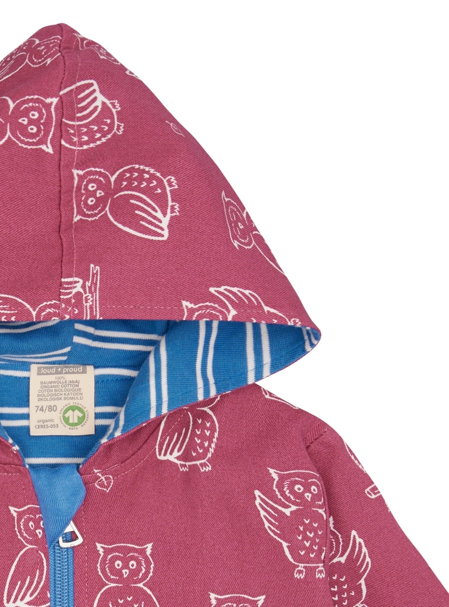 Wasserabweisende Jacke mit Druck - loud + proud - 3144 - rou - 62/68