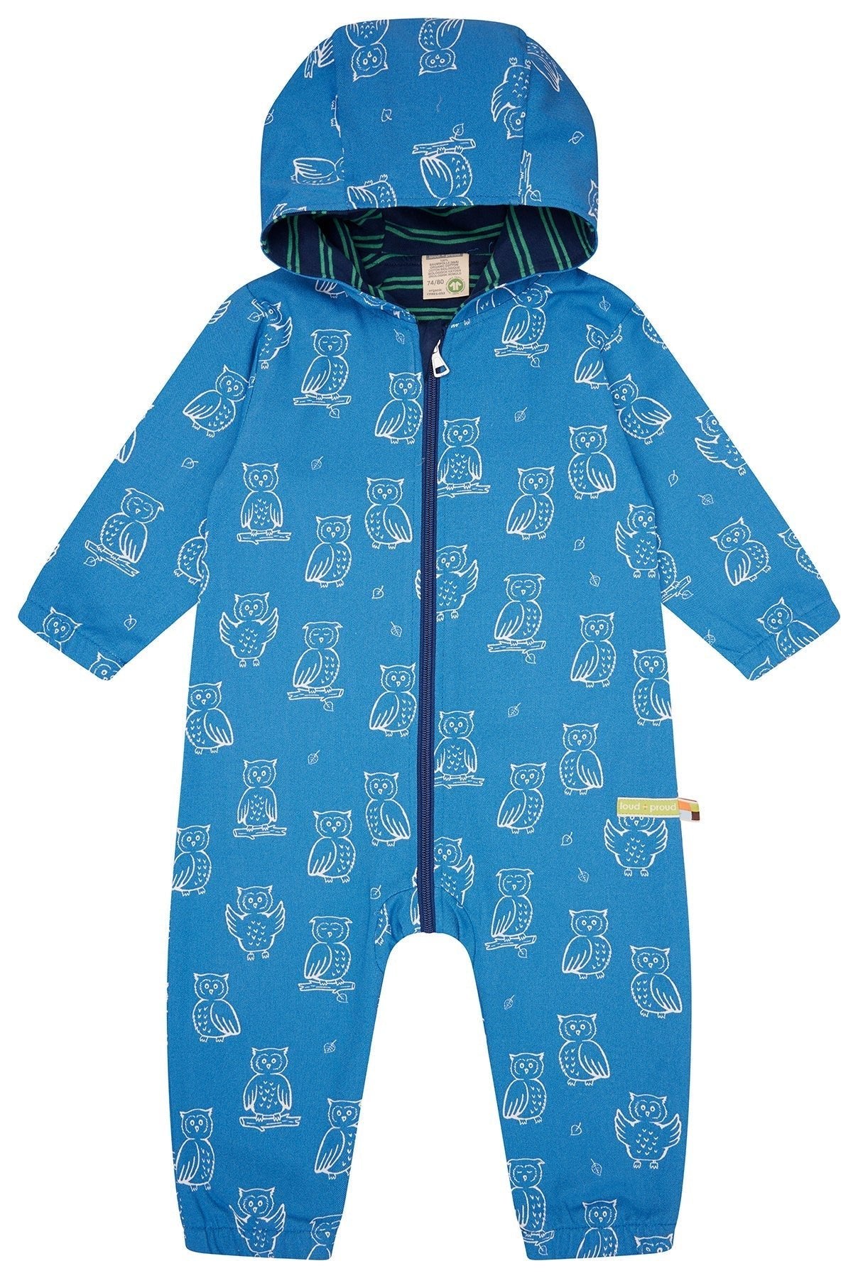 Wasserabweisender Overall mit Druck - loud + proud - 5148 - azu - 50/56