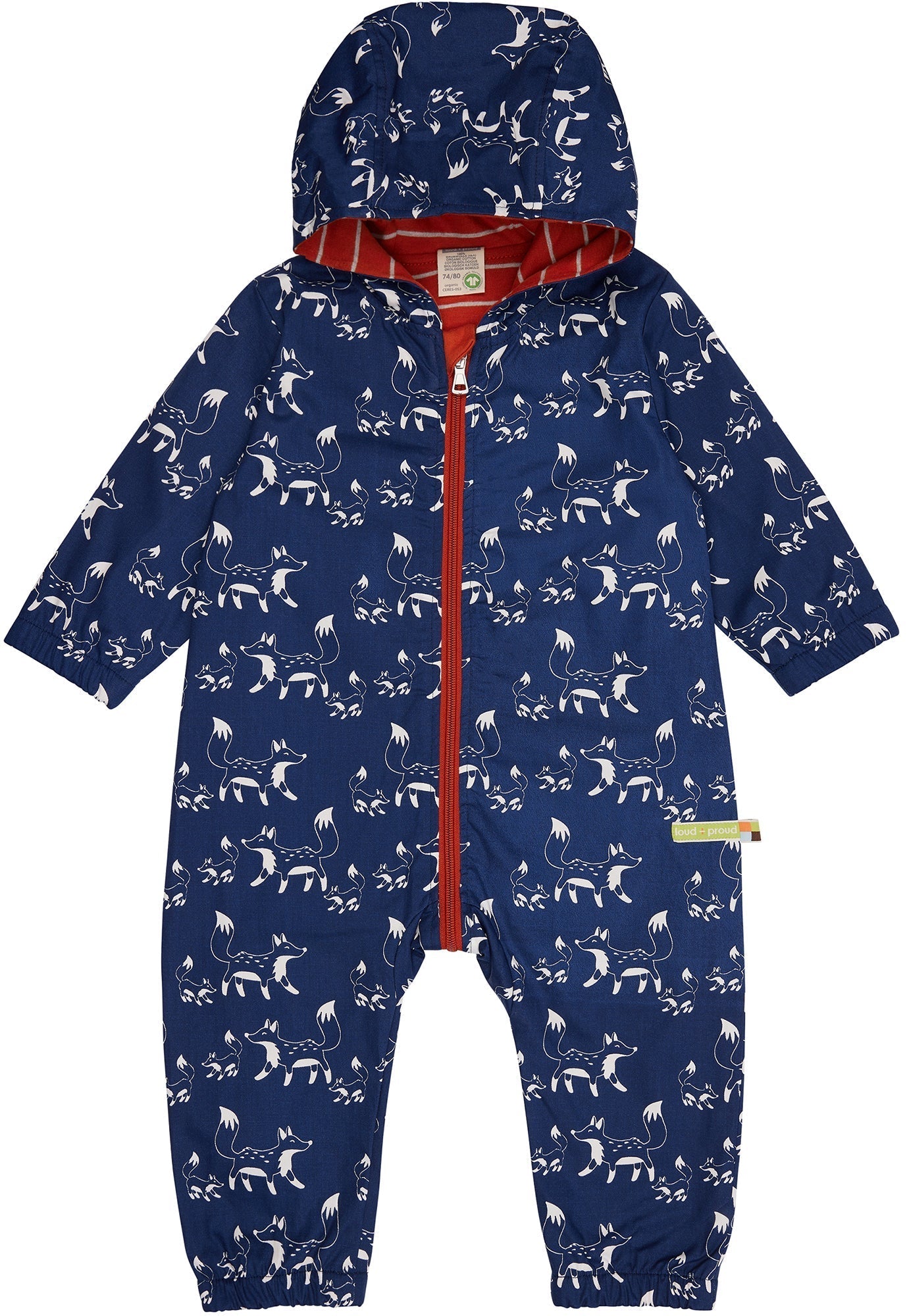 Wasserabweisender Overall mit Druck - loud + proud - 5135 - ul - 50/56