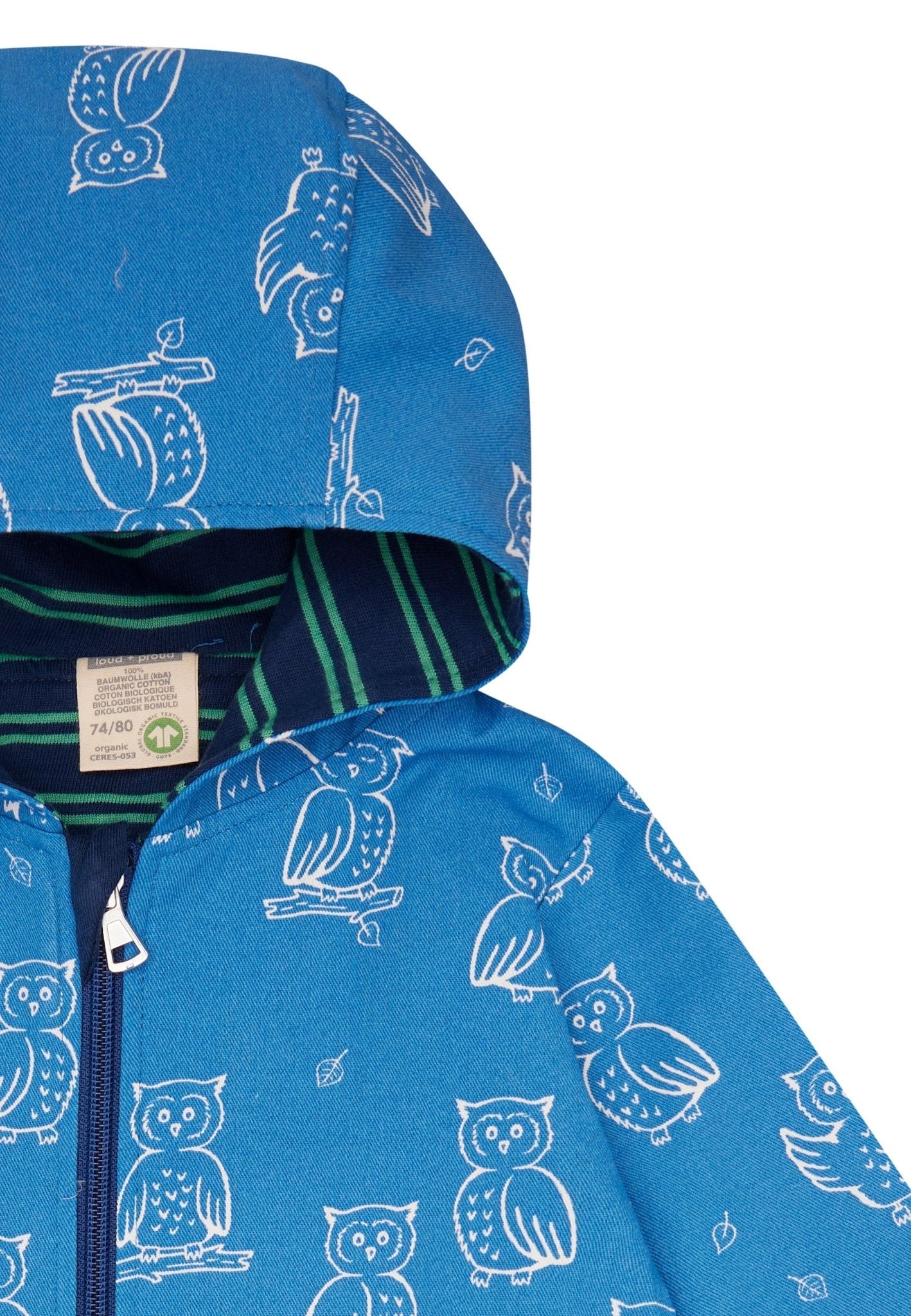 Wasserabweisender Overall mit Druck - loud + proud - 5148 - azu - 50/56