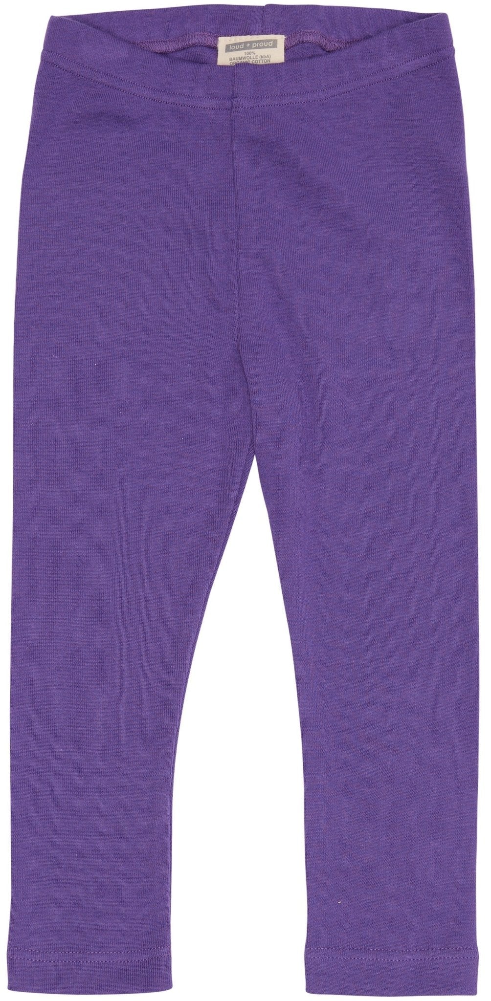 Weiche Feinripp Legging - loud + proud - 4191 - vio - 62/68