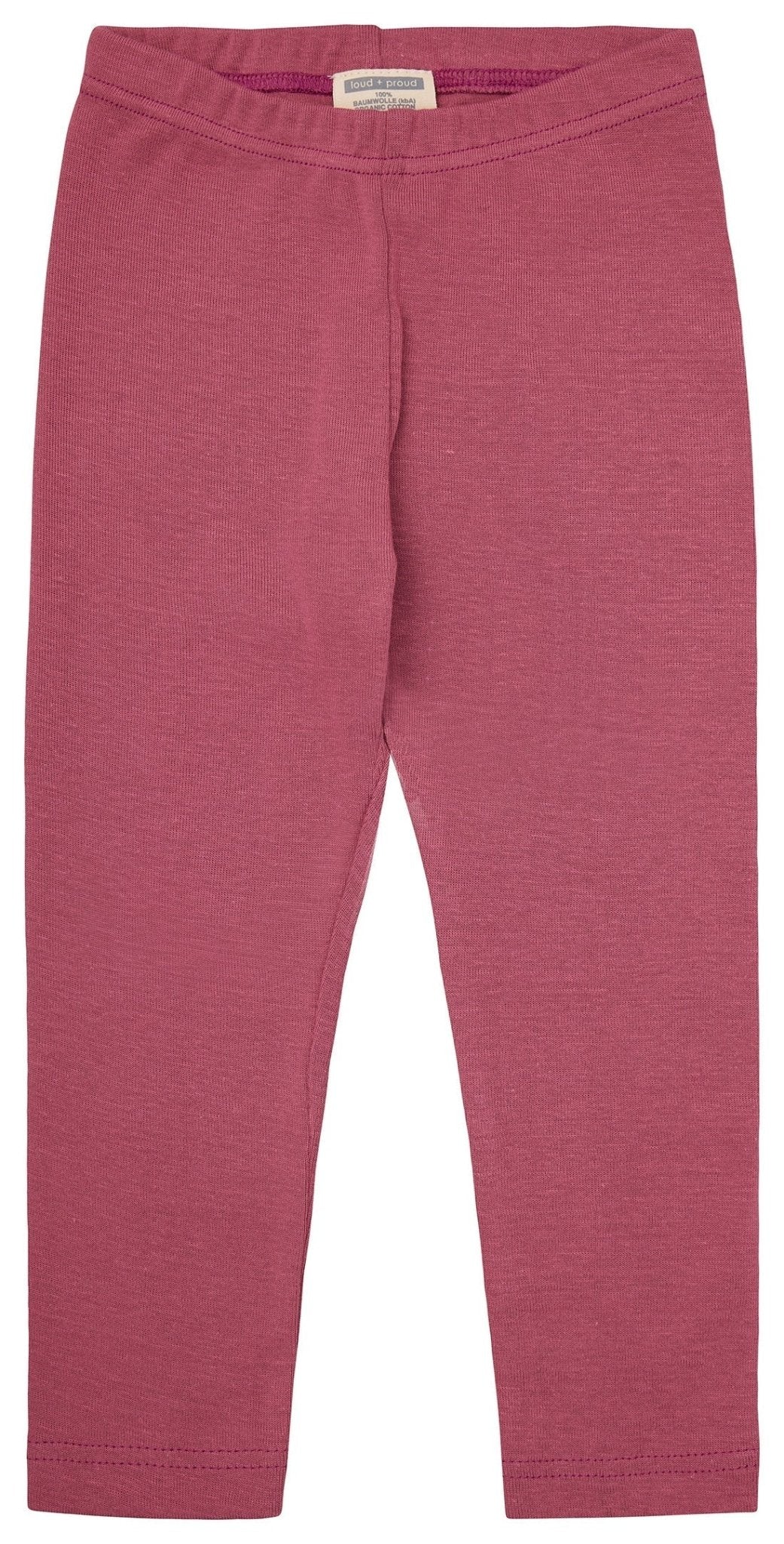 Weiche Feinripp Legging - loud + proud - 4222 - rou - 62/68