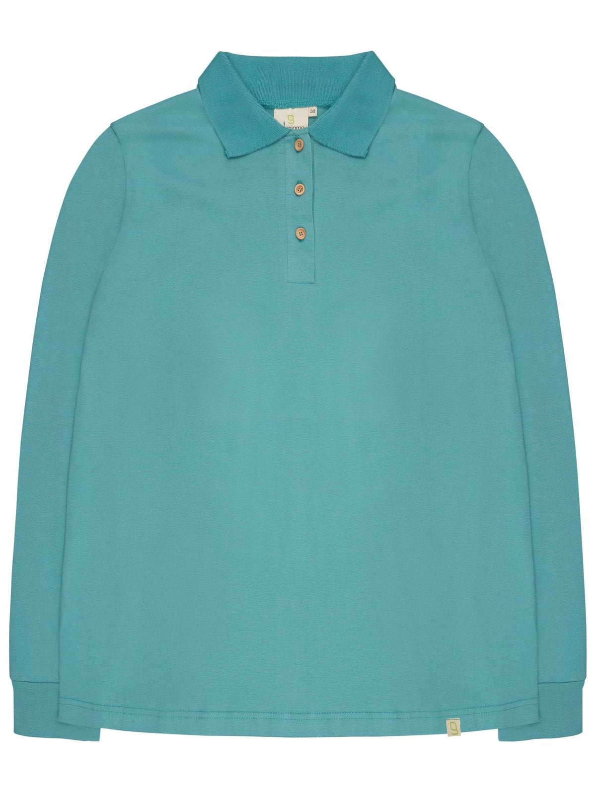 Weiches Langarm - Shirt mit Polo - Kragen - loud + proud - G203-top-36