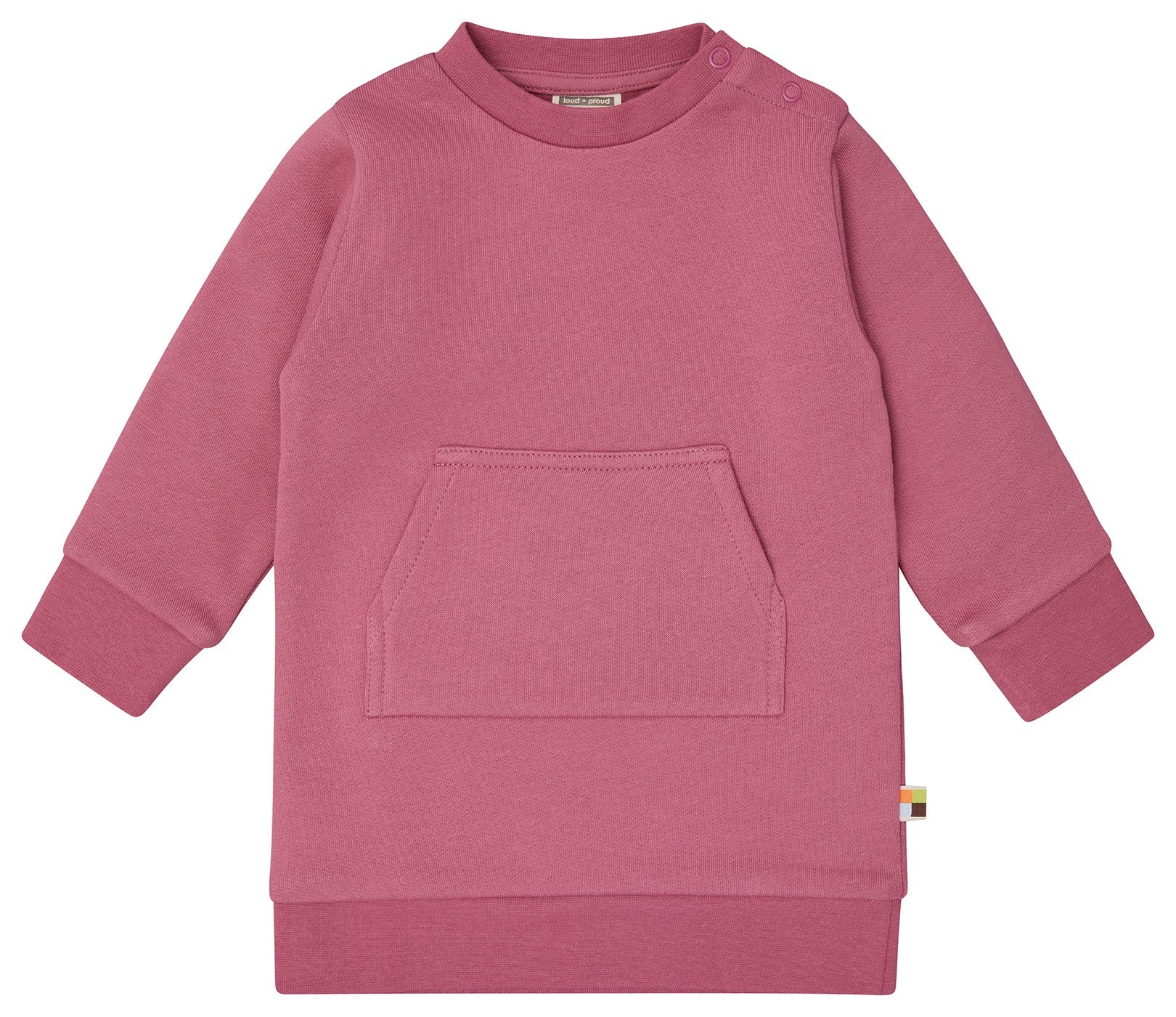 Weiches Sweatkleid - loud + proud - 6088 - rou - 62/68