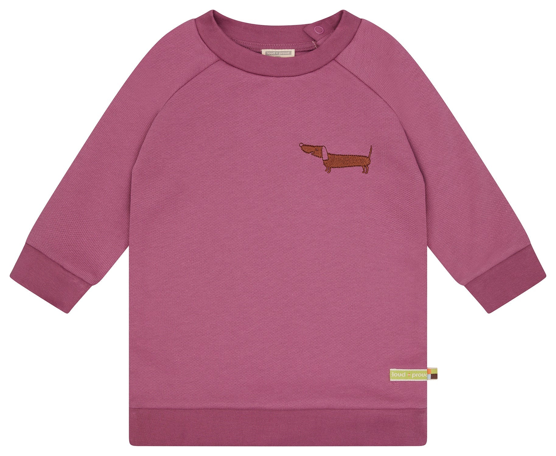 Weiches Sweatkleid - loud + proud - 6095 - grp - 74/80