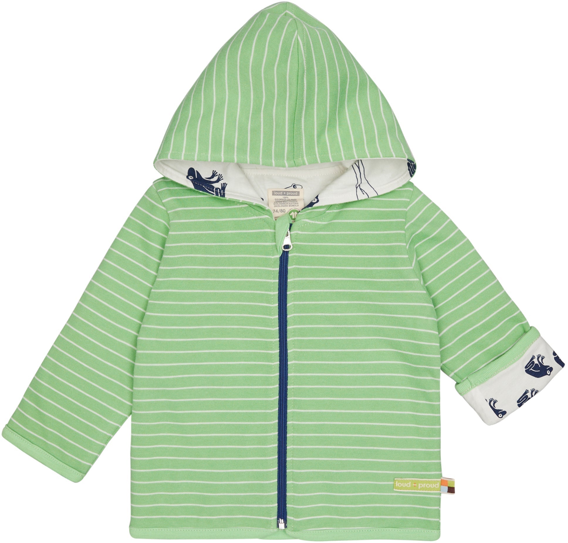 Wendejacke mit Kapuze - loud + proud - 3140 - op - 50/56