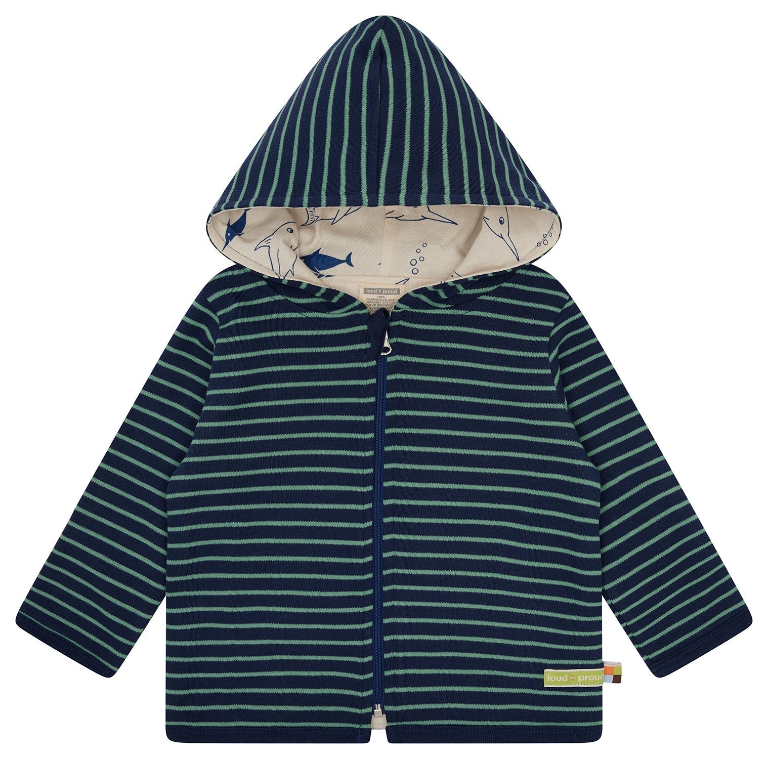 Wendejacke mit Kapuze - loud + proud - 3156 - ul - 62/68