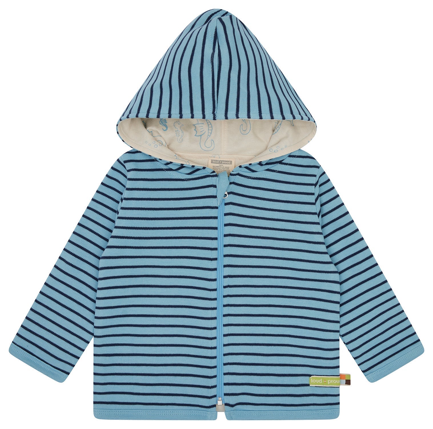 Wendejacke mit Kapuze - loud + proud - 3156 - air - 62/68