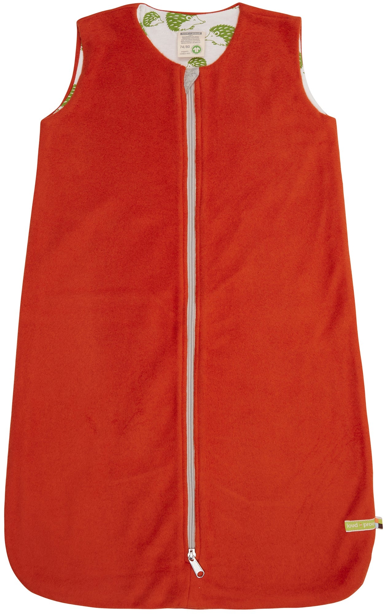 Wendeschlafsack aus Baumwoll - Fleece - loud + proud - 7151 - ter - 62/68