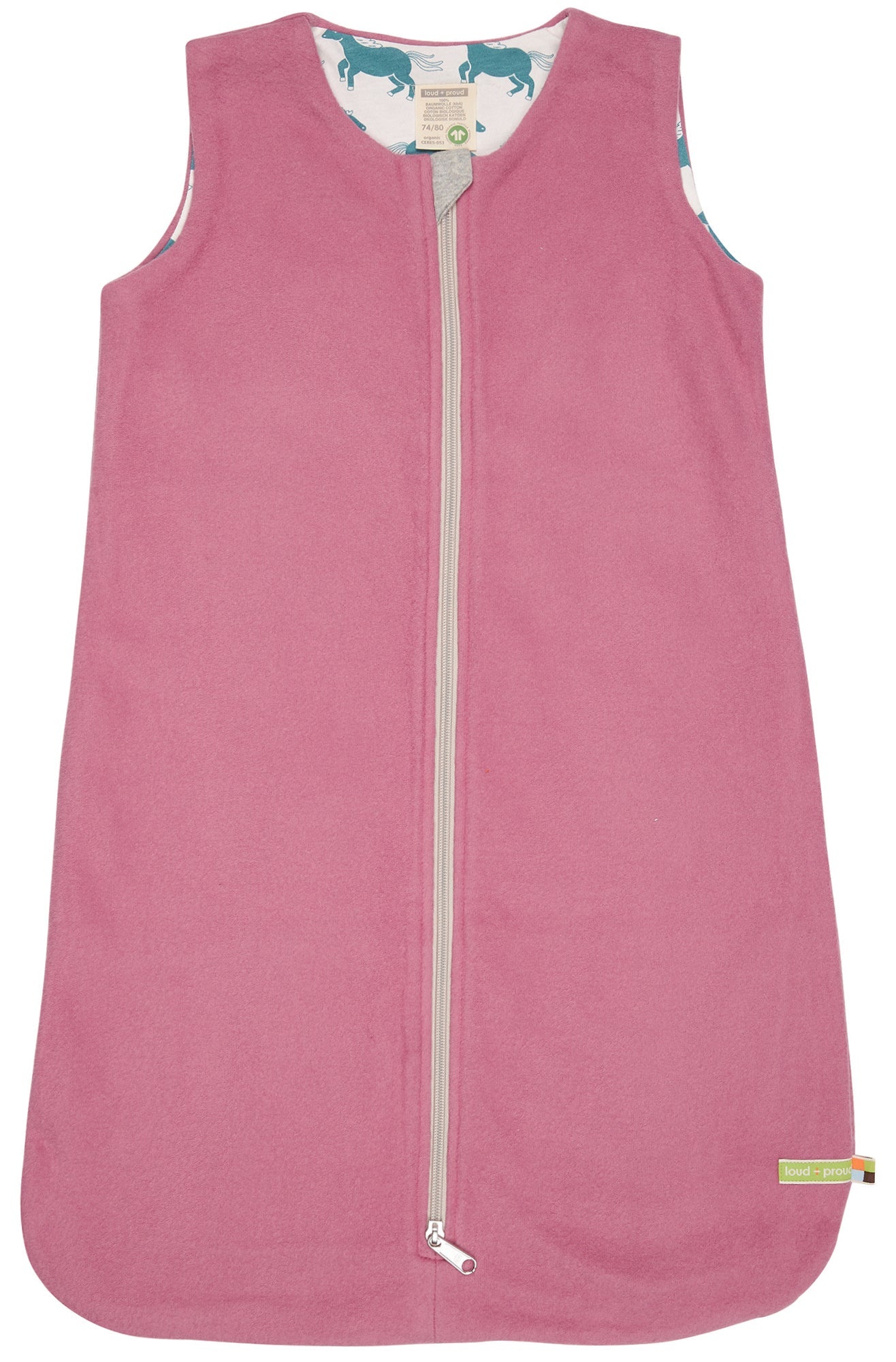 Wendeschlafsack Fleece - loud + proud - 7127-grp-62/68