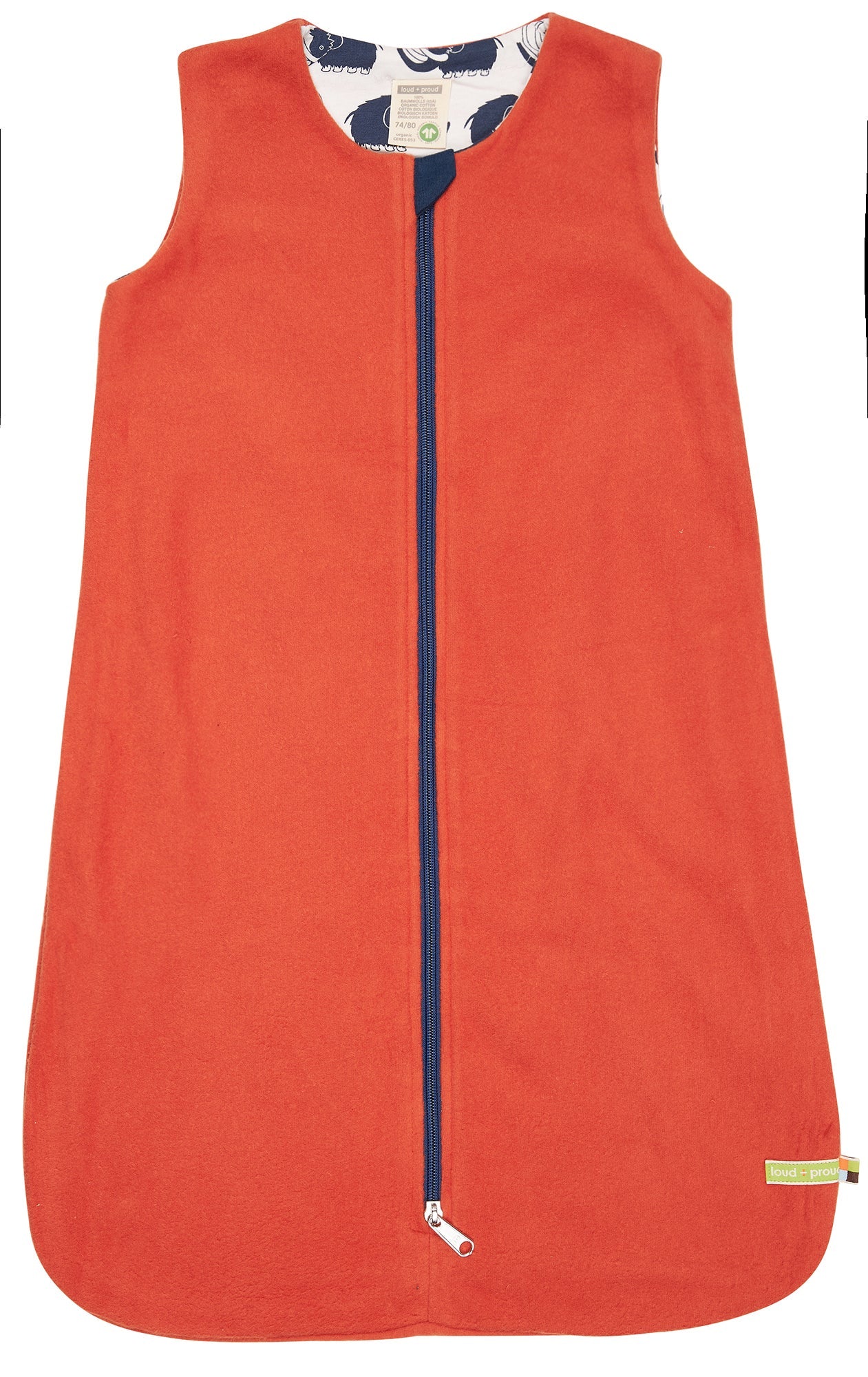 Wendeschlafsack Fleece - loud + proud - 7127-cin-62/68