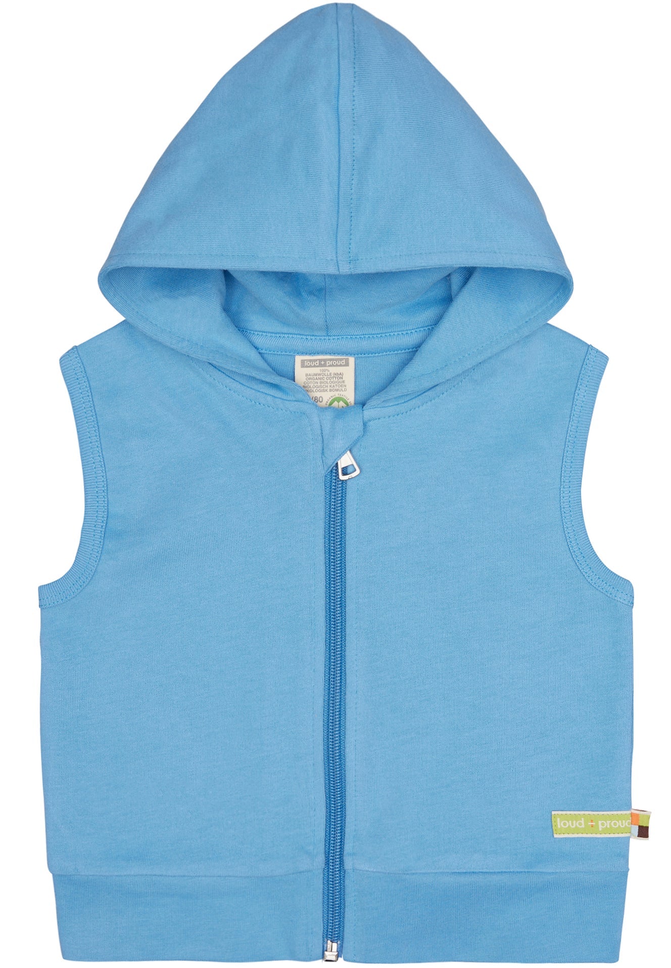 Weste mit Kapuze - loud + proud - 3141 - bas - 62/68