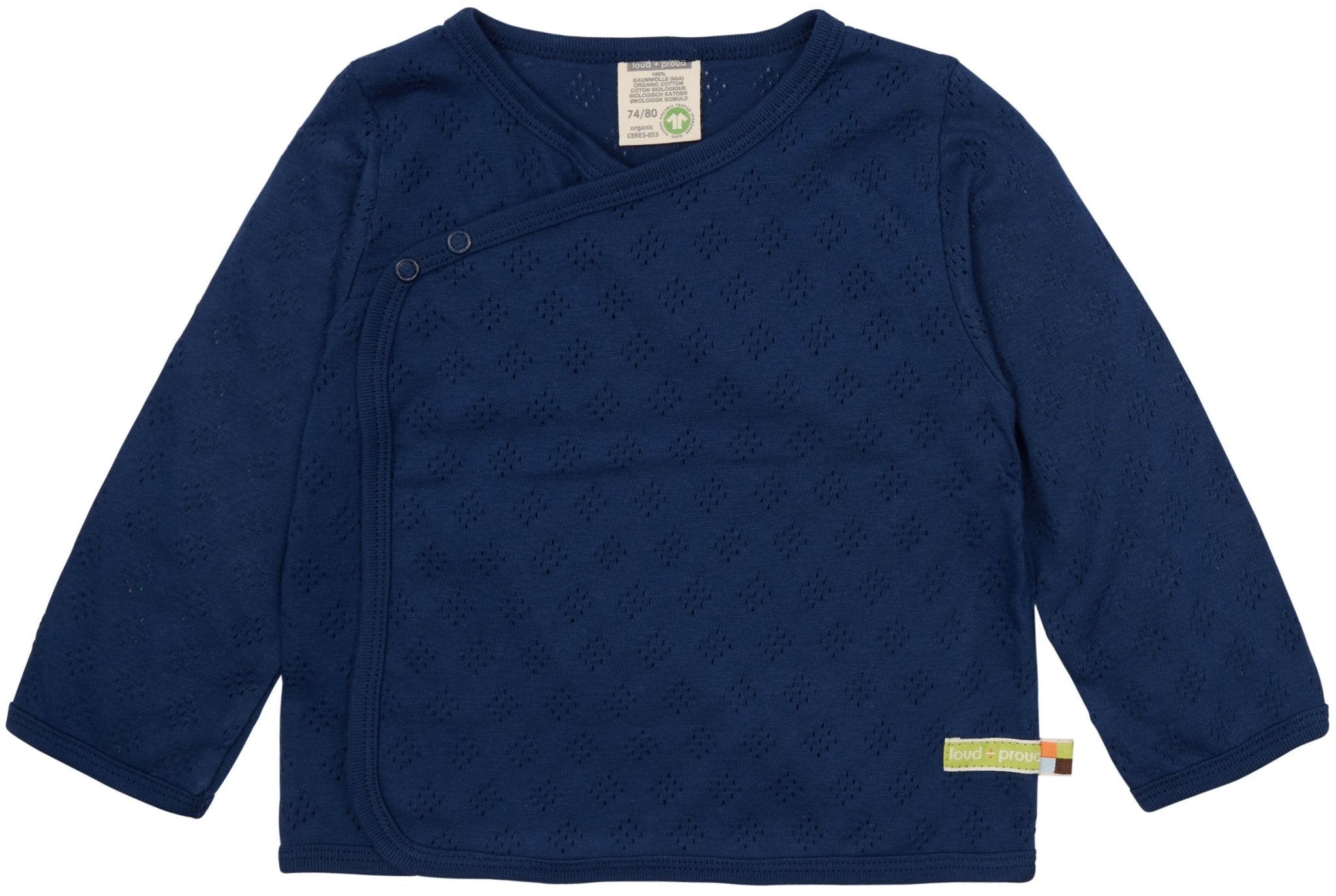 Wickeljacke mit Lochmuster - loud + proud - 3133 - ul - 62/68