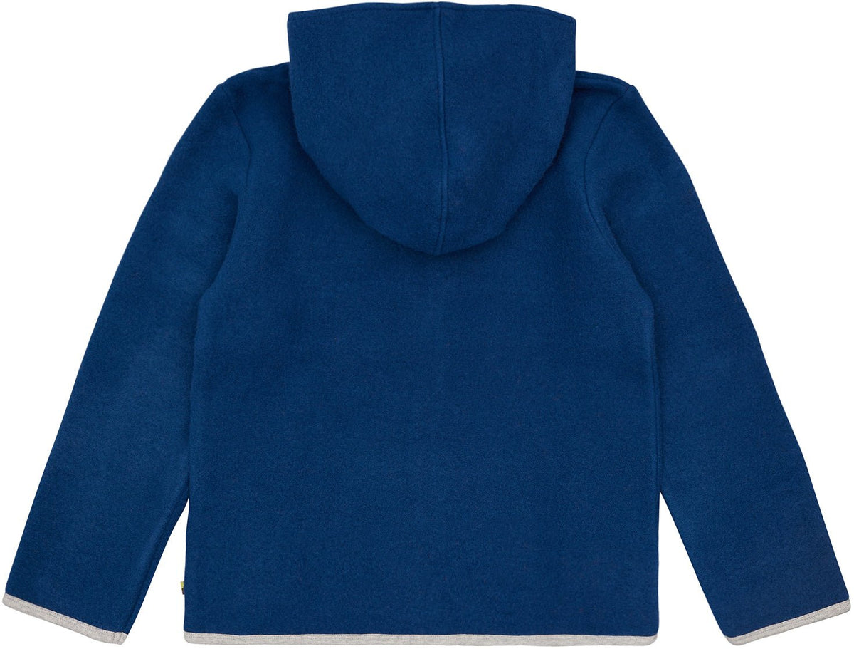 Wollfleece-Jacke mit Kapuze - loud + proud - 3135K-ul-134/140