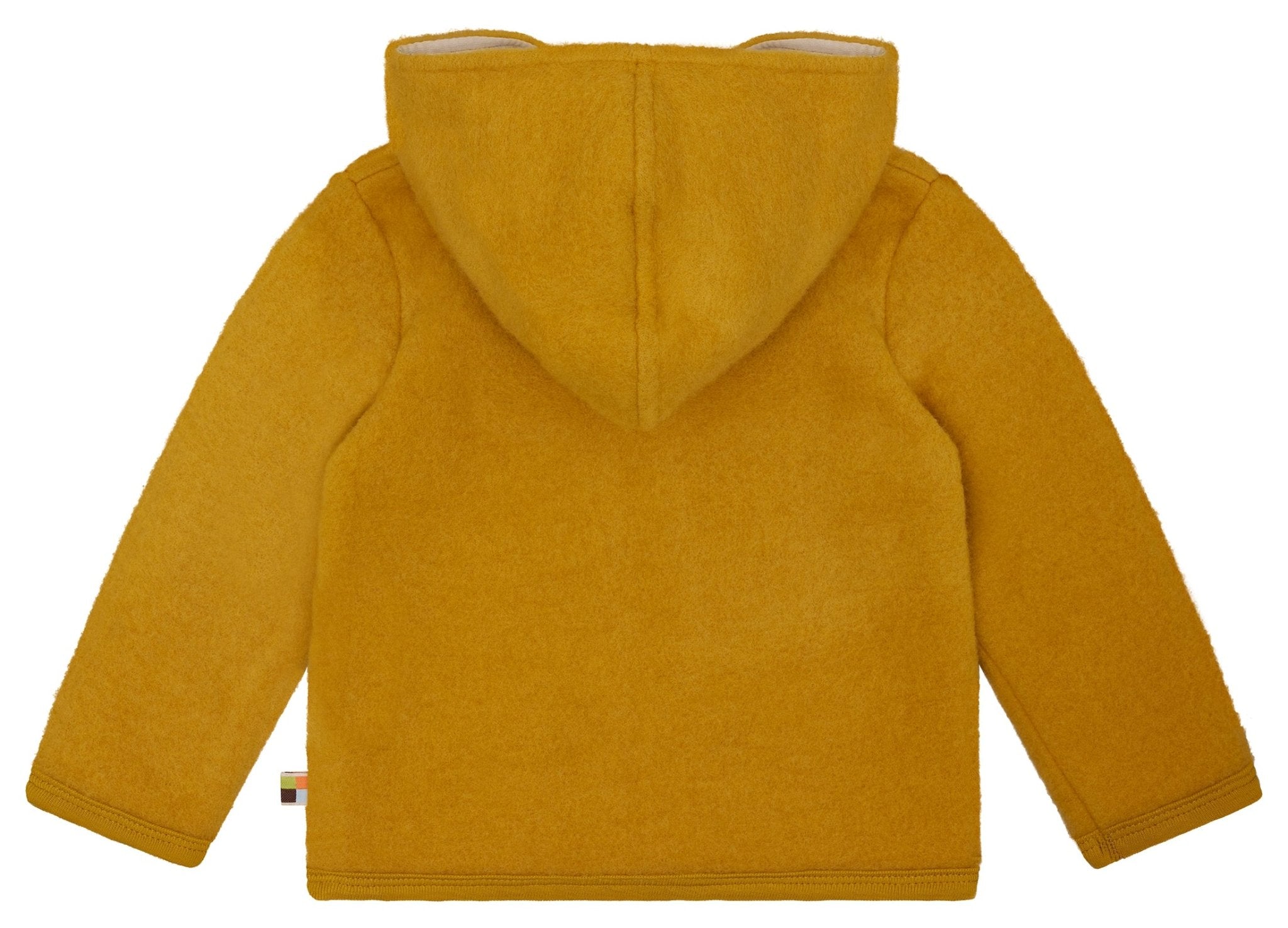 Wollfleece - Jacke mit Kapuze - loud + proud - 3166 - cur - 62/68